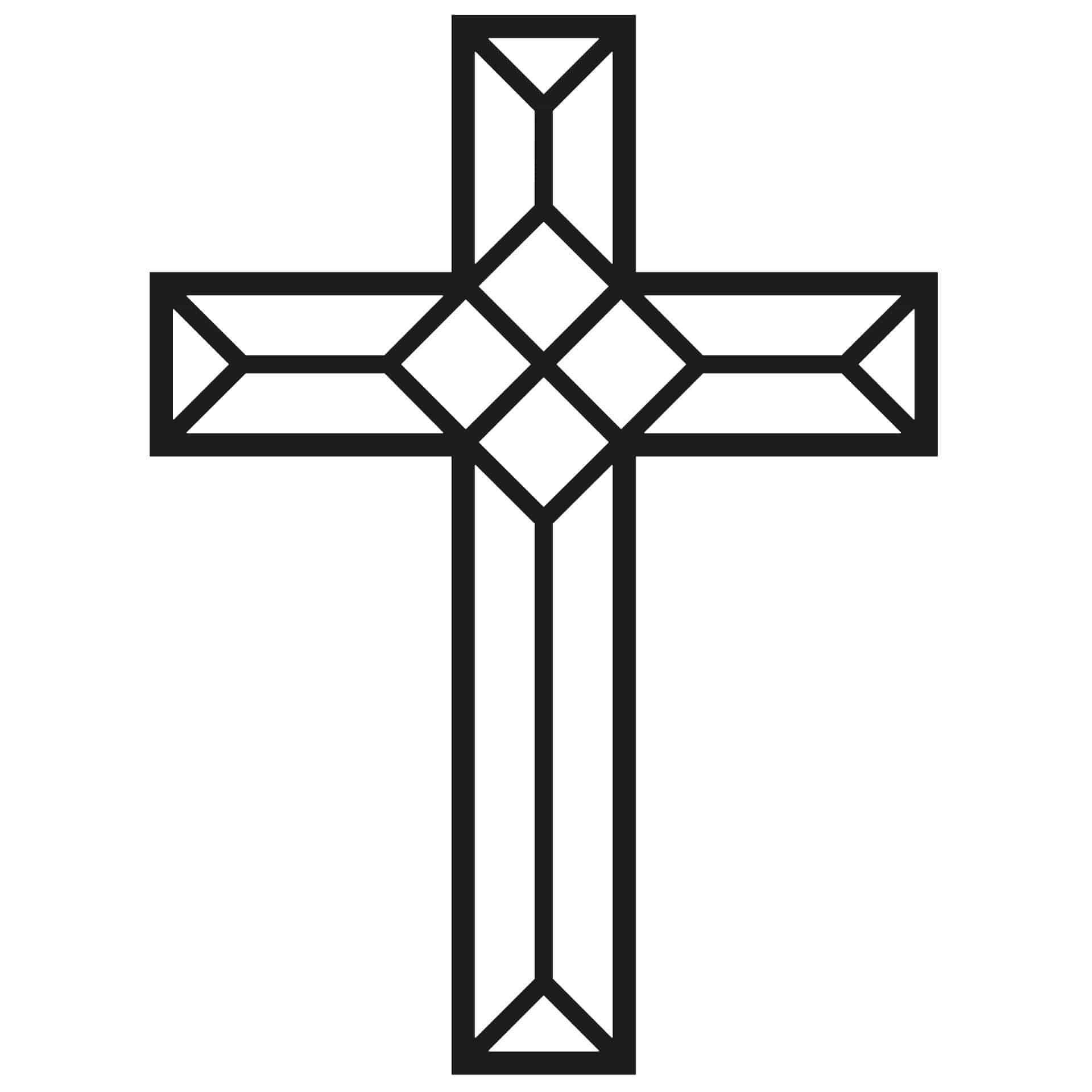 Wandtattoo Origami Kreuz