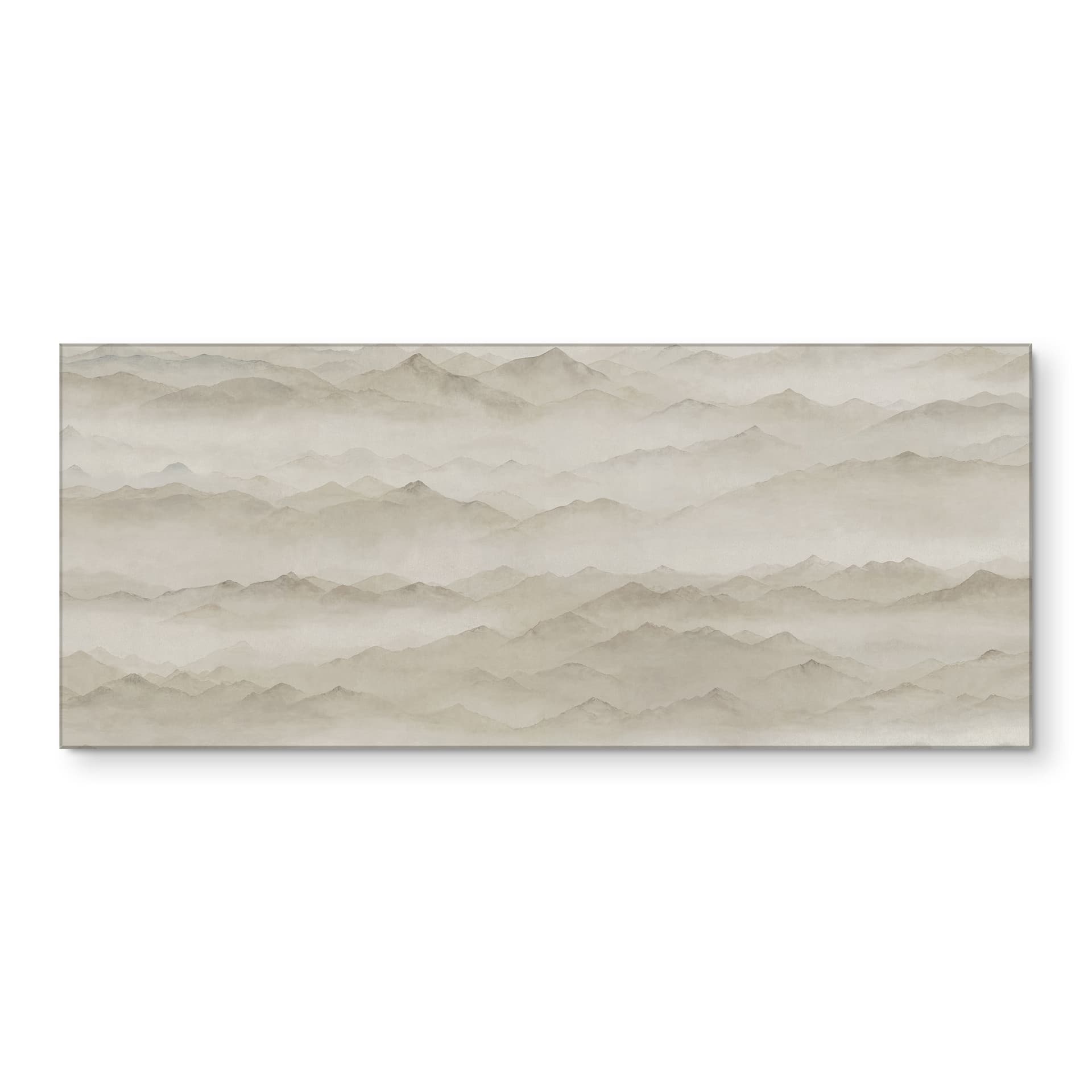 Crédence de Cuisine Roerich Peaks - Paysage Montagneux Beige - Sir Edward x Grigory Gladarev