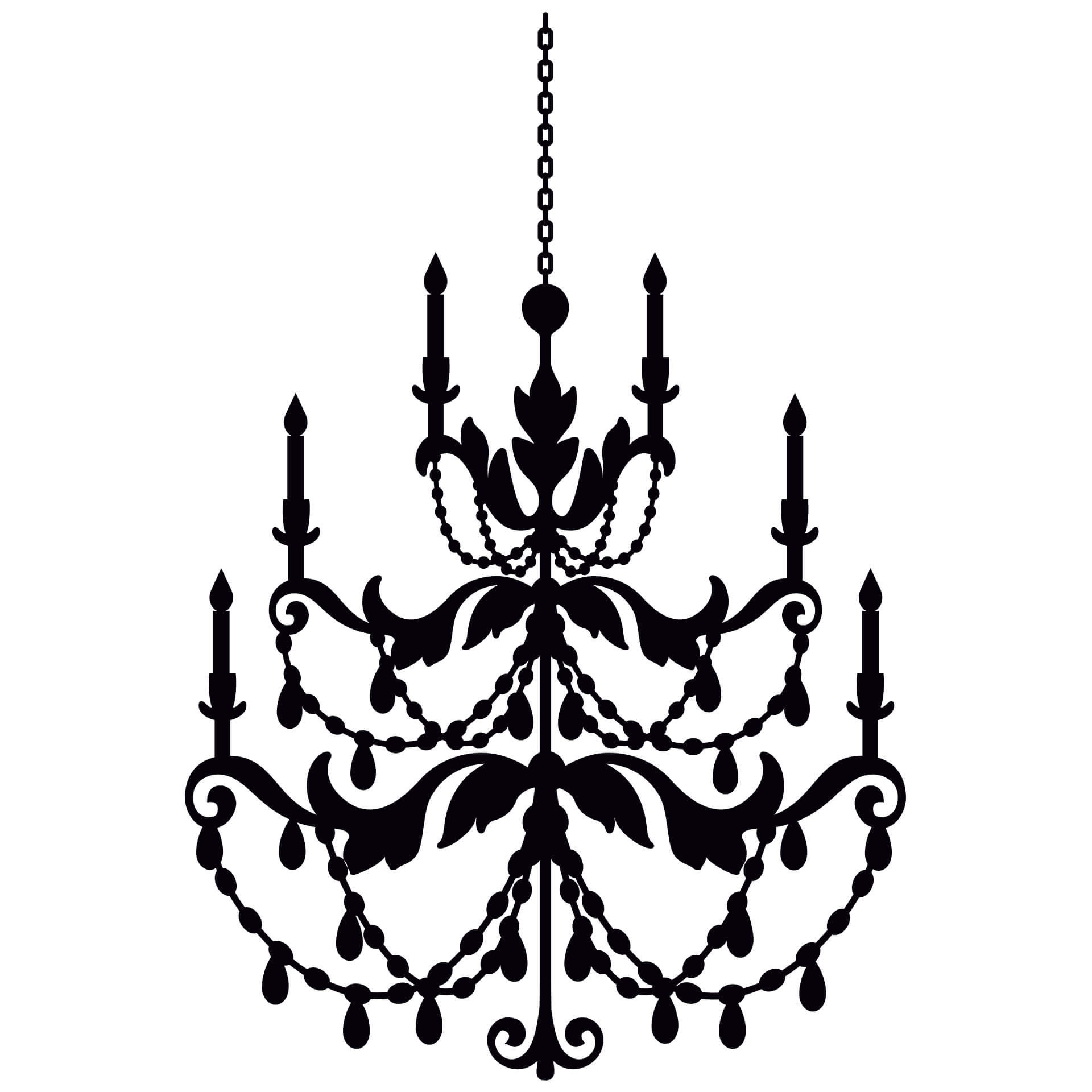Wallsticker Lysekroner 2