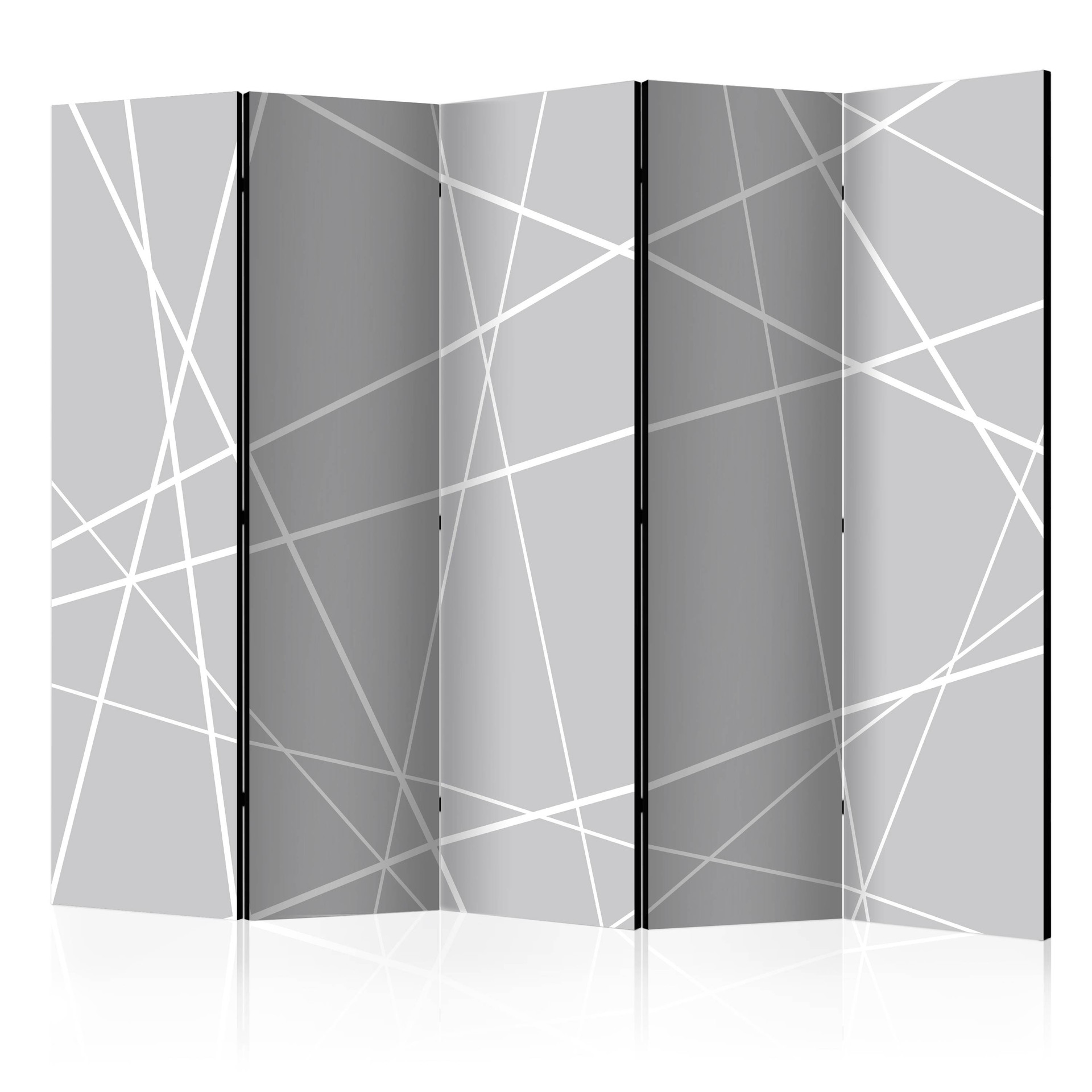 Screen room divider - Moderne edderkoppespind, 3-delt
