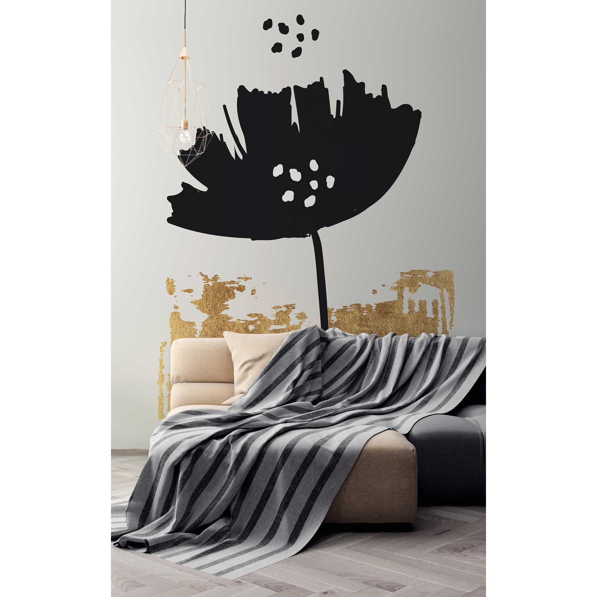 Livingwalls papier peint photo ARTist Black Poppy