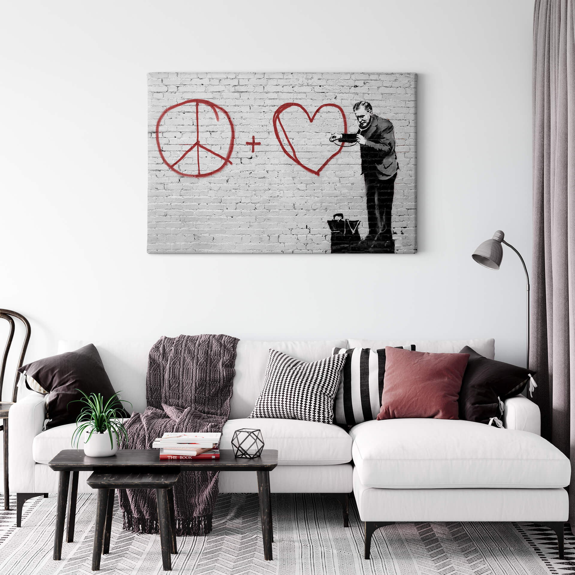 Obraz na płótnie Banksy - Peaceful Hearts Doctor