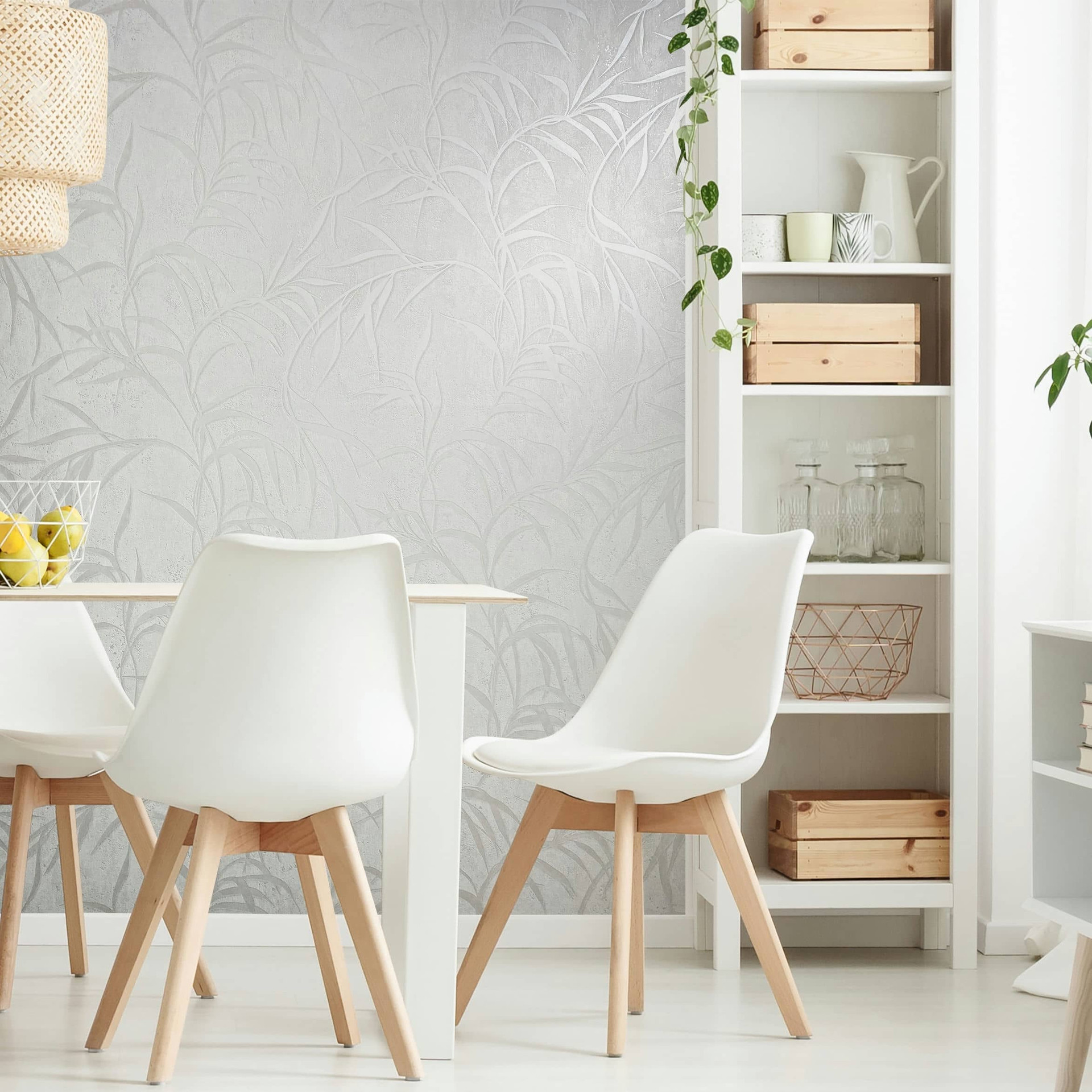 vliesbehang wit gebloemd voor woonkamer slaapkamer behang marburg