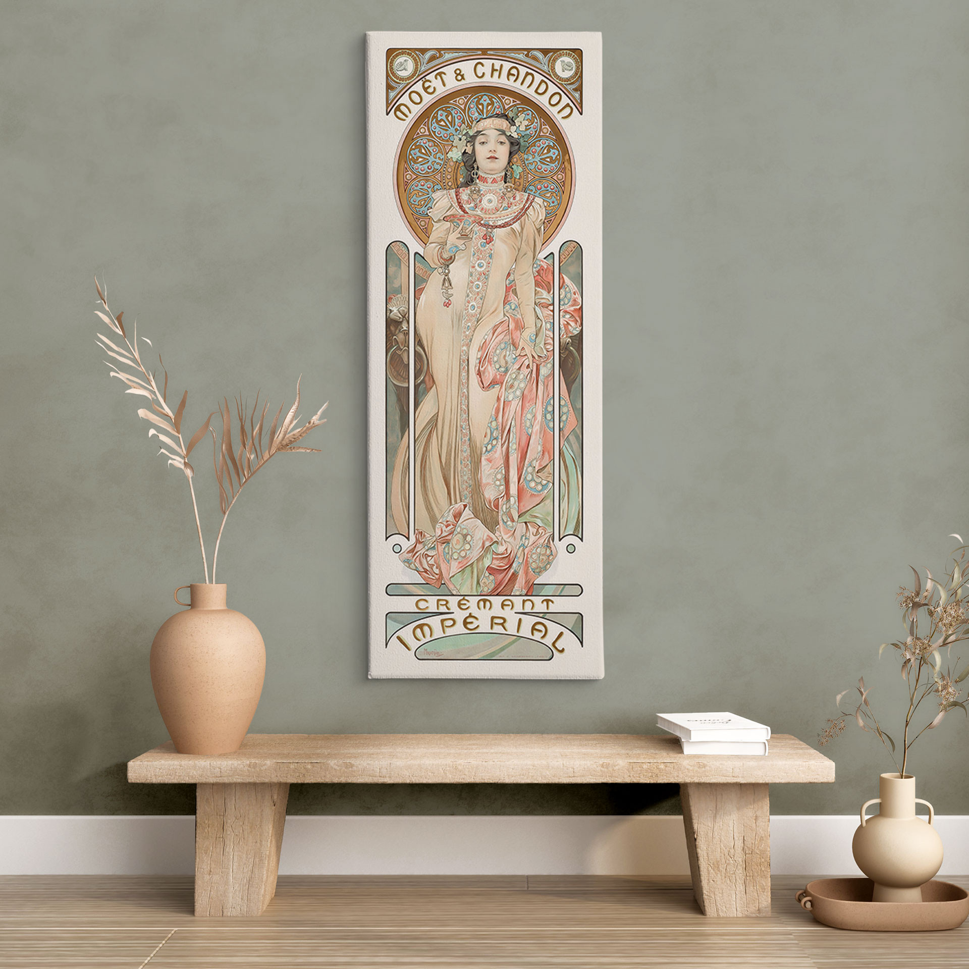 Obraz na płótnie Mucha - Moët and Chandon: Dry Imperi