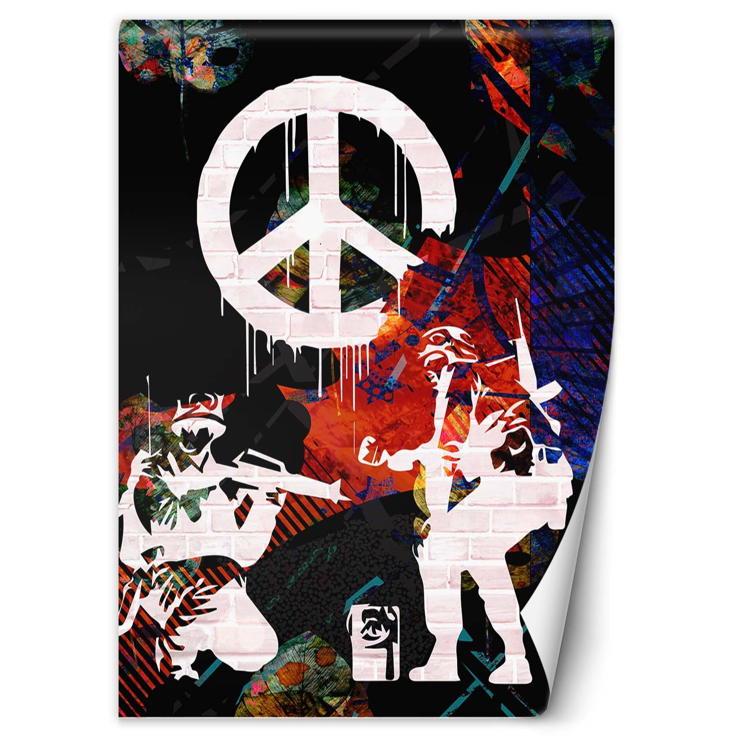 Fototapete, Banksy Graffiti Krieg Frieden