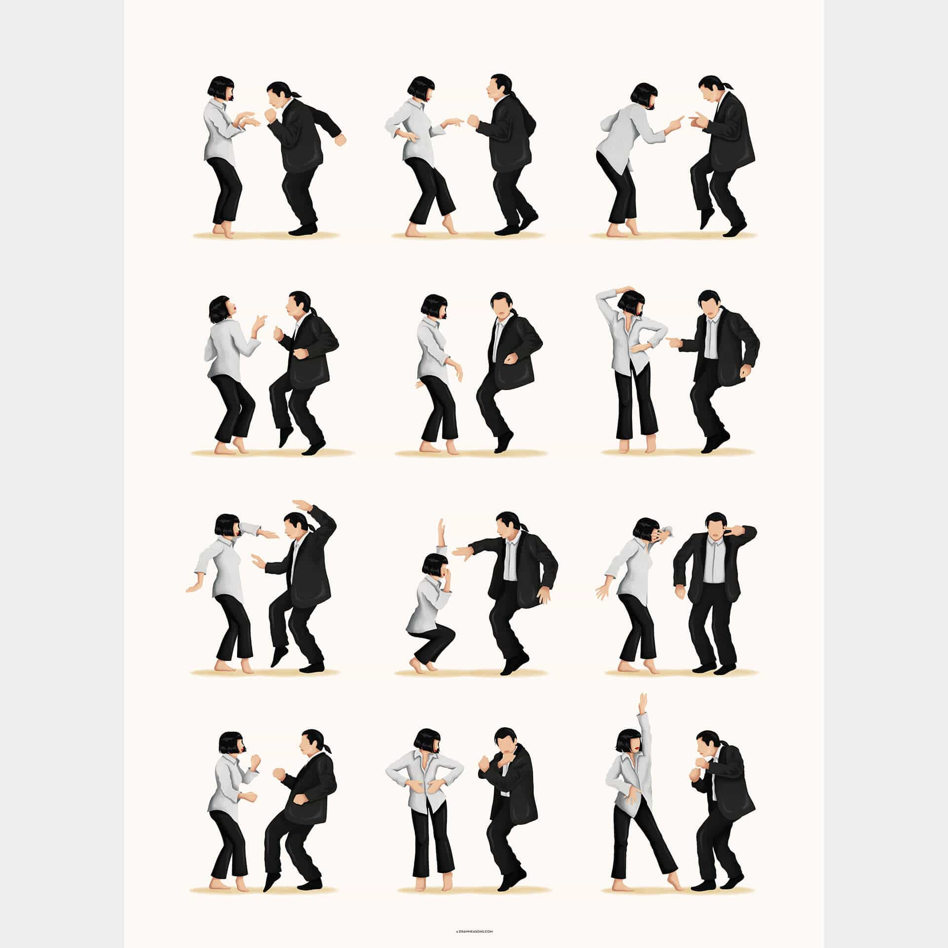 Papier peint photo Tohmé - Dance mythique de Pulp Fiction