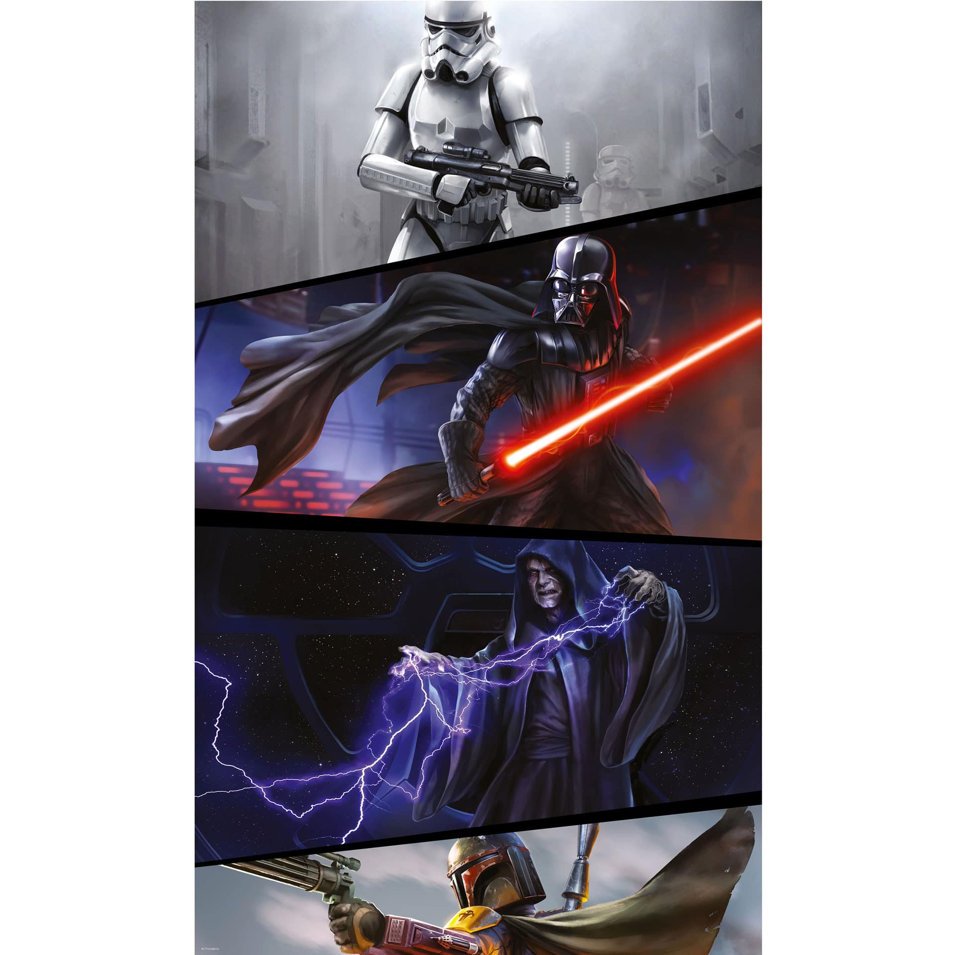 Tapetpanel i fleece -  Star Wars Moments Imperials