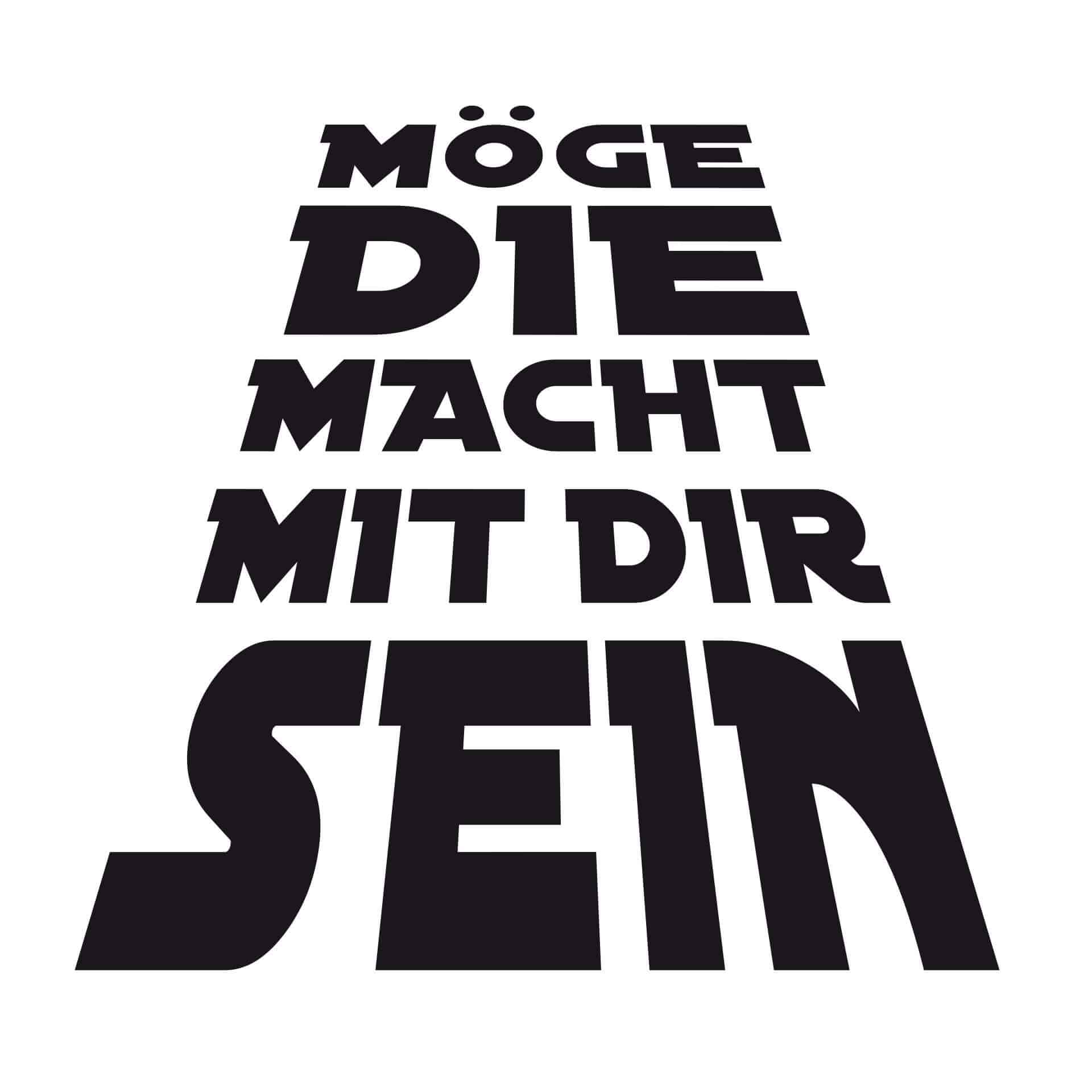 Wandtattoo Möge die Macht mit dir sein