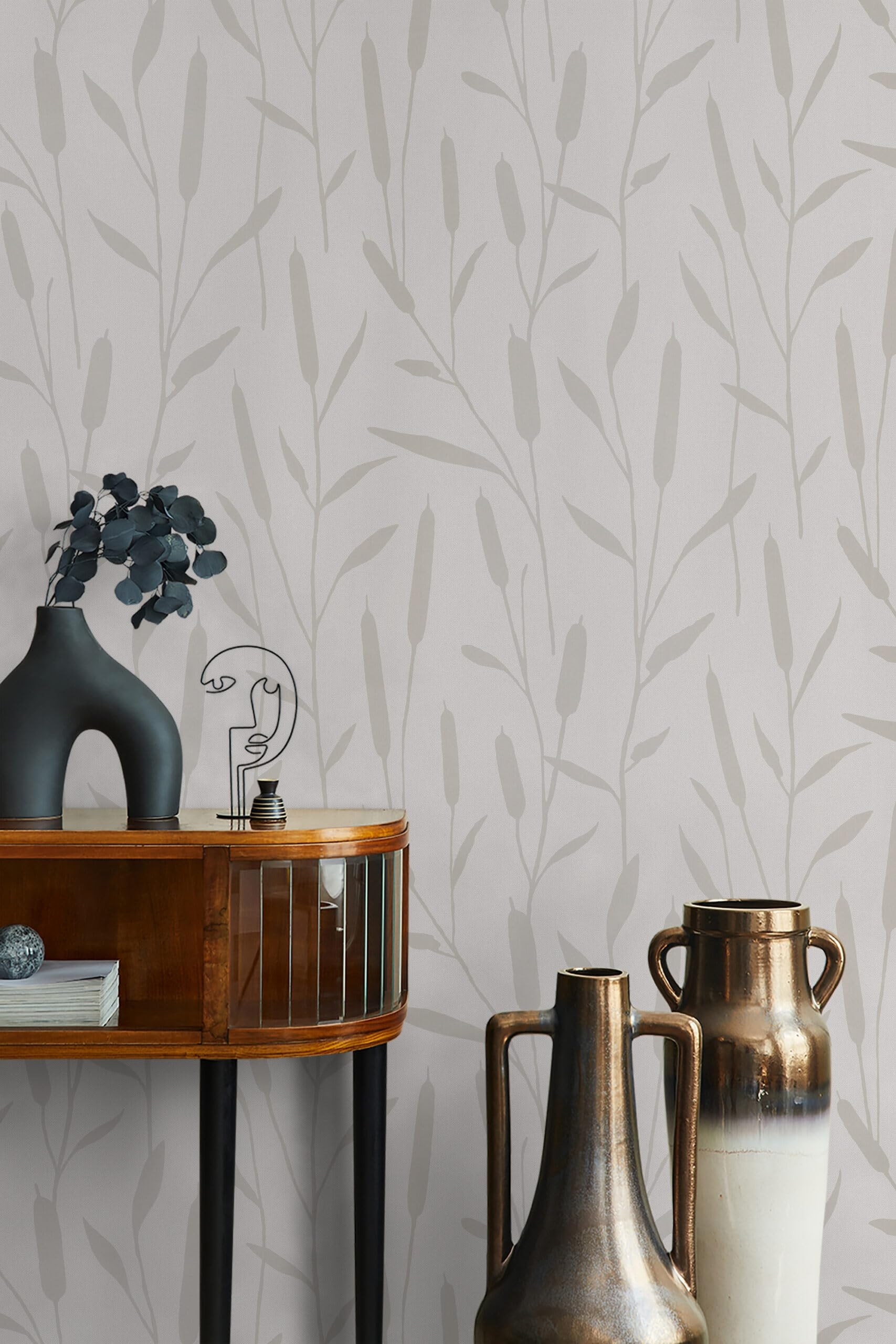 Vliestapete Illustration Modern, Natur in Beige