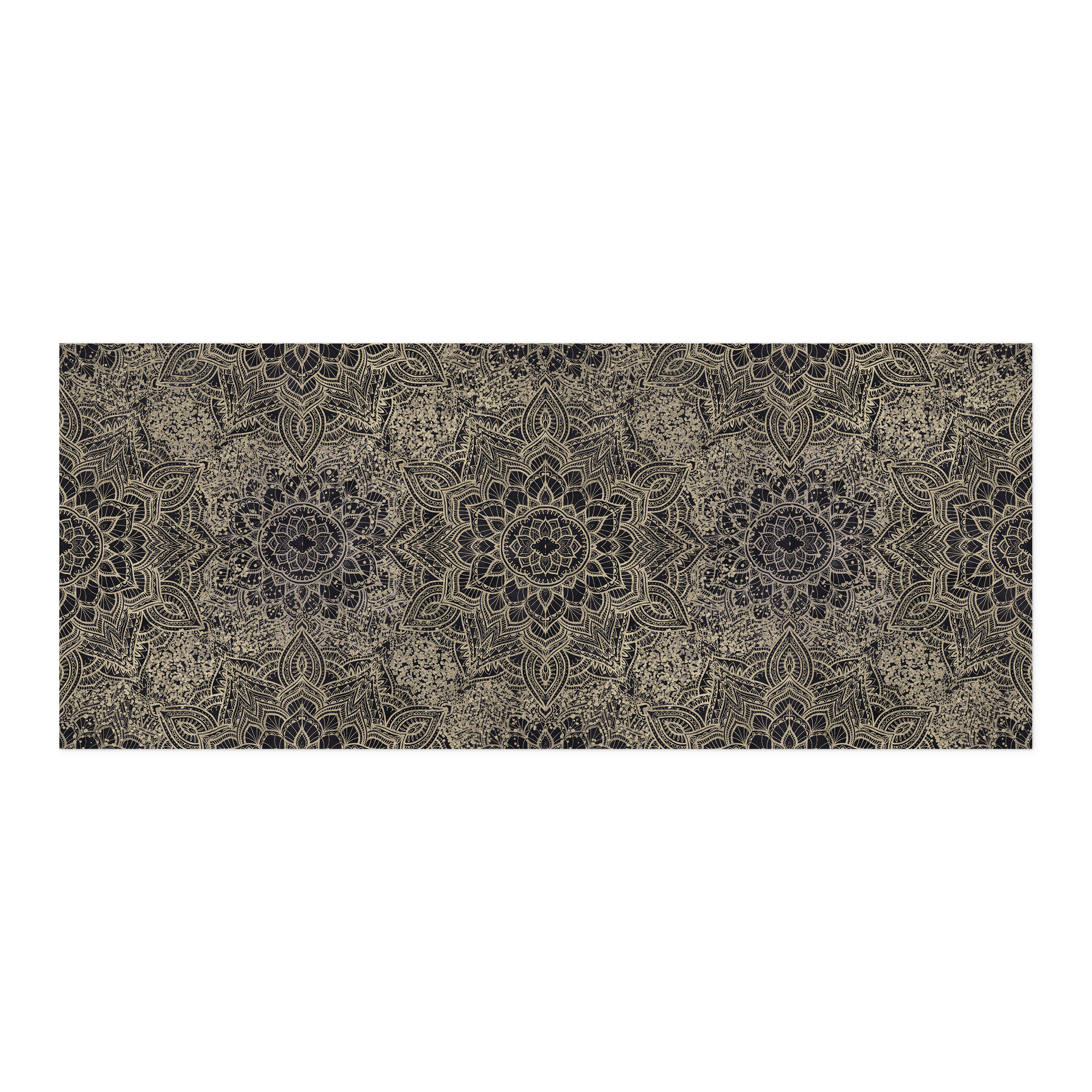 Samoprzylepny panel ścienny do kuchni Mandala Boho antyczne złoto - Bloomery Decor