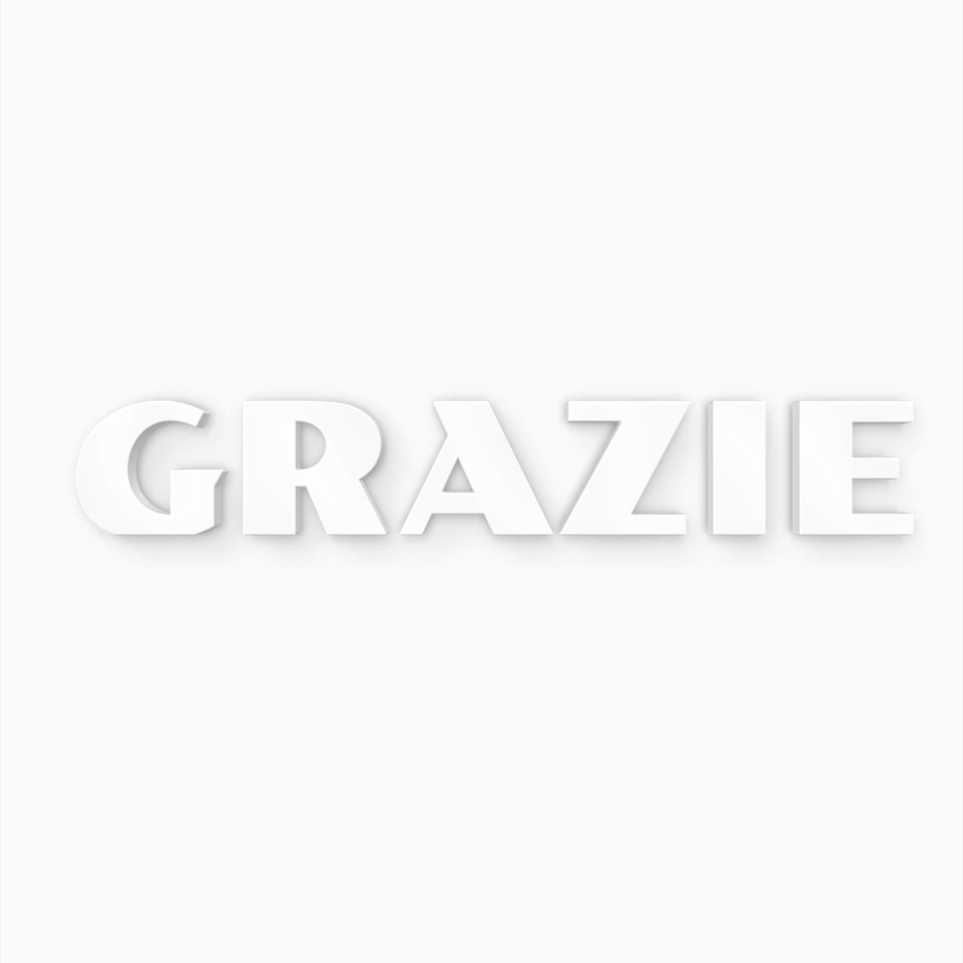 Litera ozdobna 3D Grazie