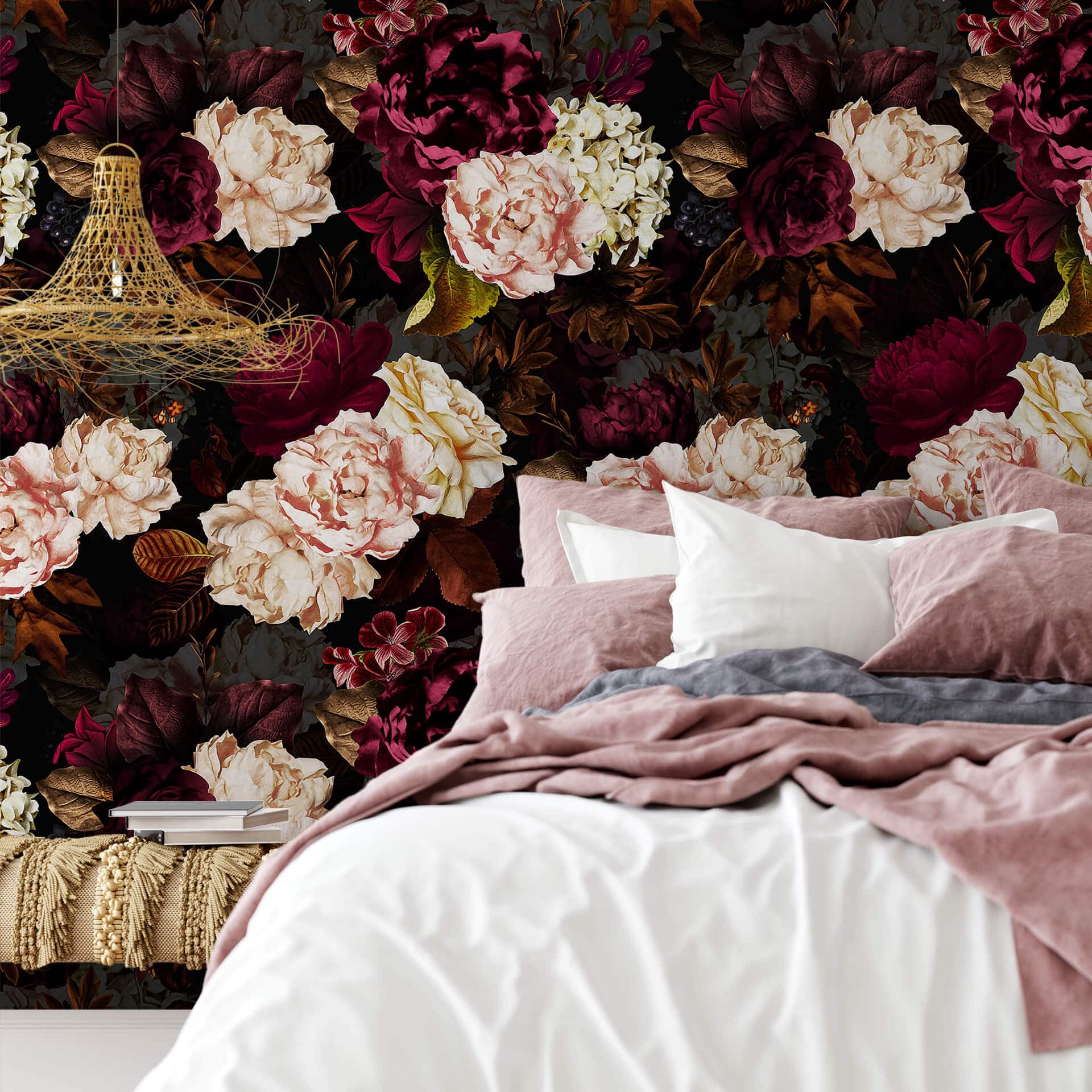 Patroonbehang UN Designs - Lake of Flowers
