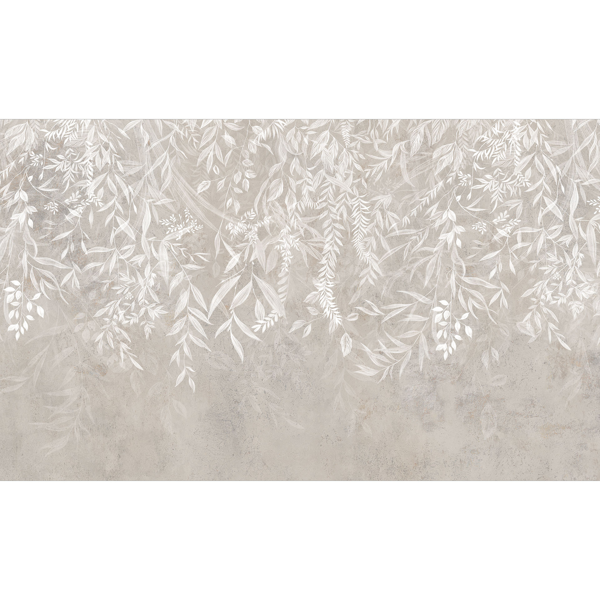 Fotobehang woonkamer natuurmotief - elegante wilgentakken in beige - Ms Tiff
