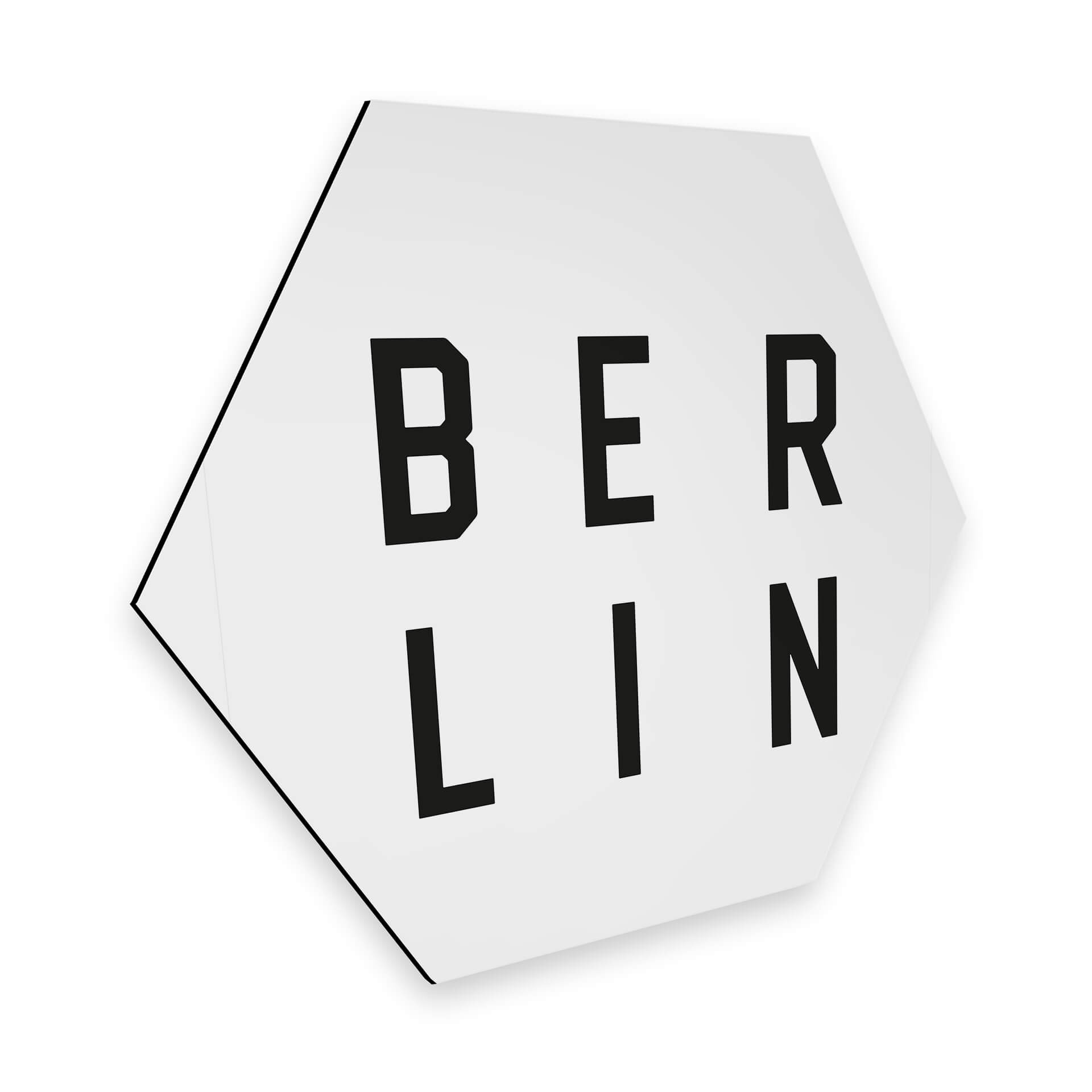 Hexagon - Alu-Dibond - Typografi Berlin
