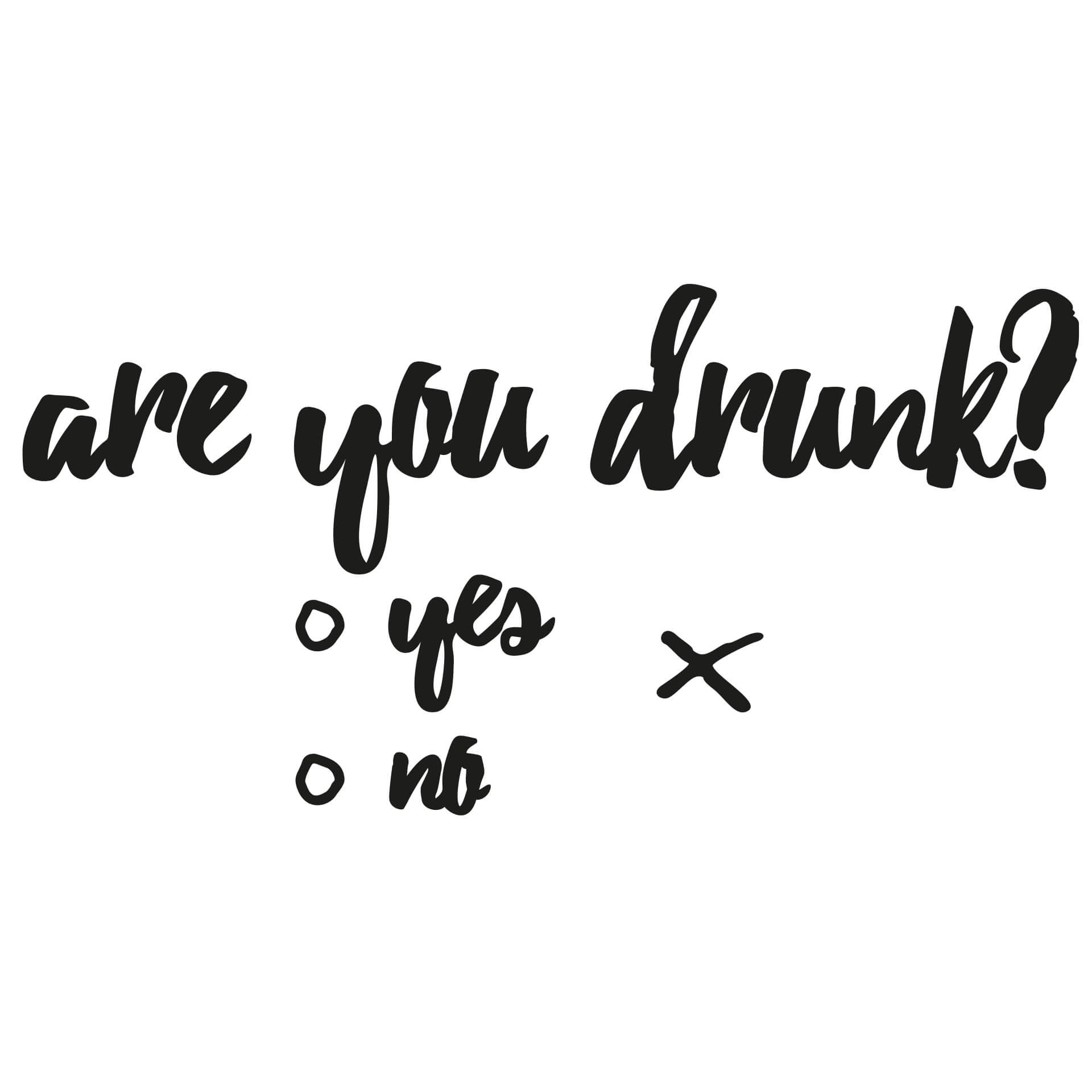 Wallsticker - Are you drunk?