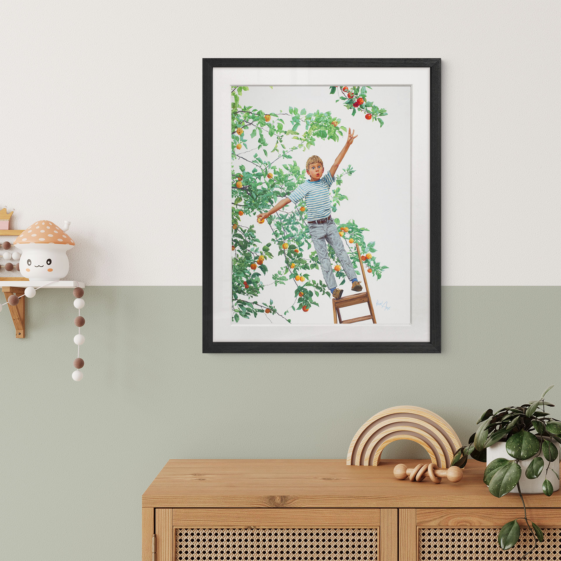 Fine Art Poster mit Passepartout - Höher ist noch besser (1970) - Kurt Ard
