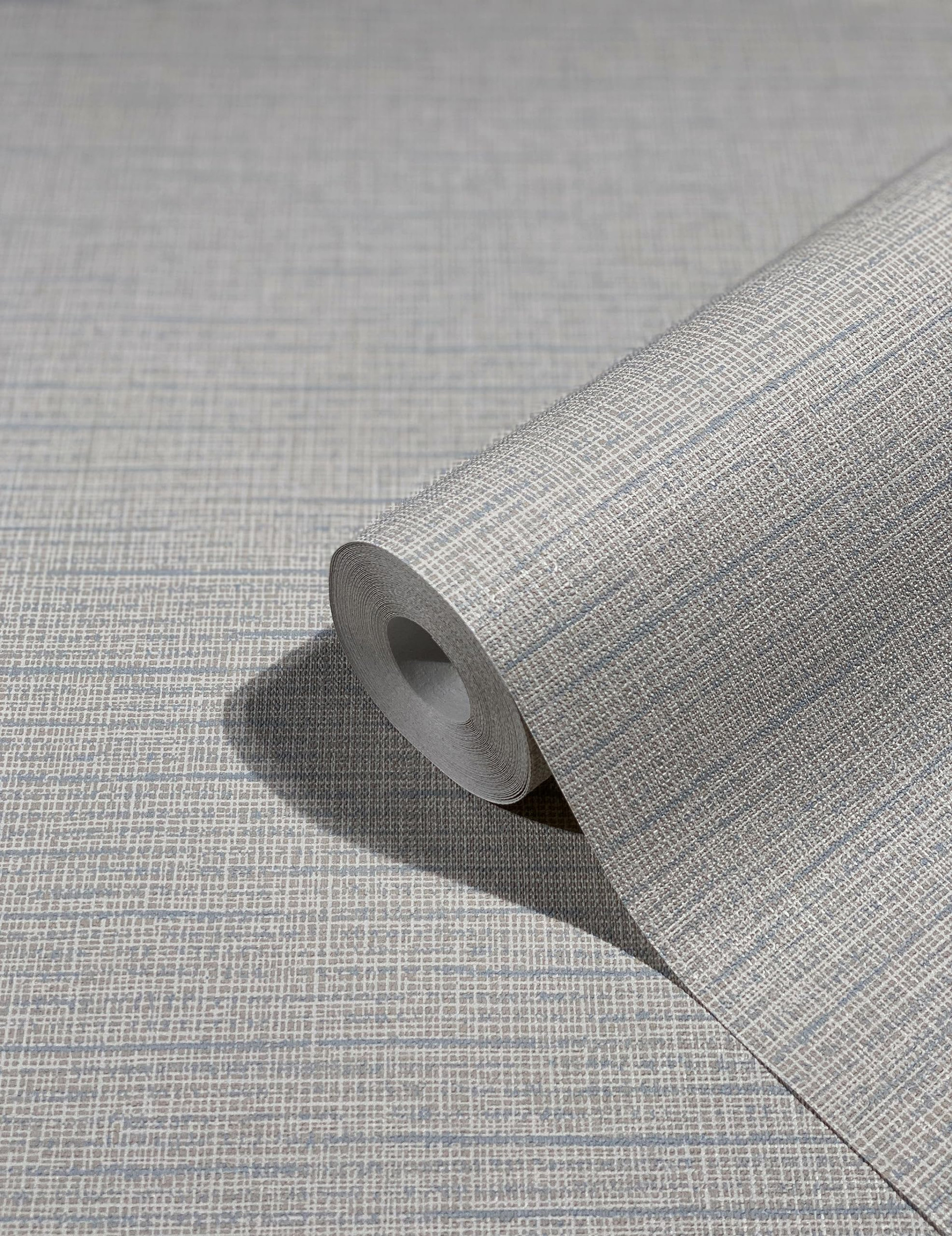 Effen behang, effen vliesbehang Novamur Yvi beige, blauw