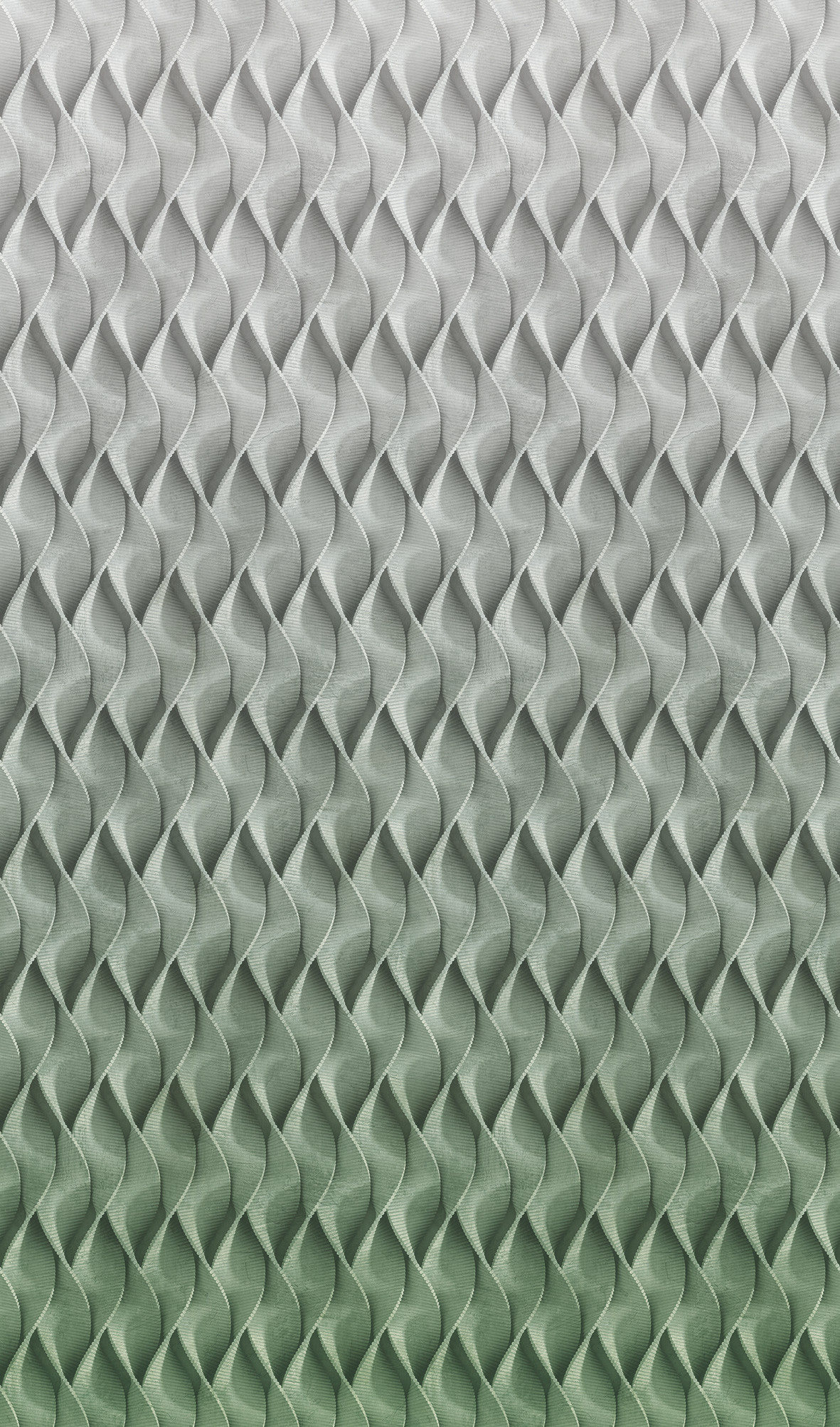 Behang Fotobehang 3D grijs, groen,Grafisch 2,70 x 1,59 m