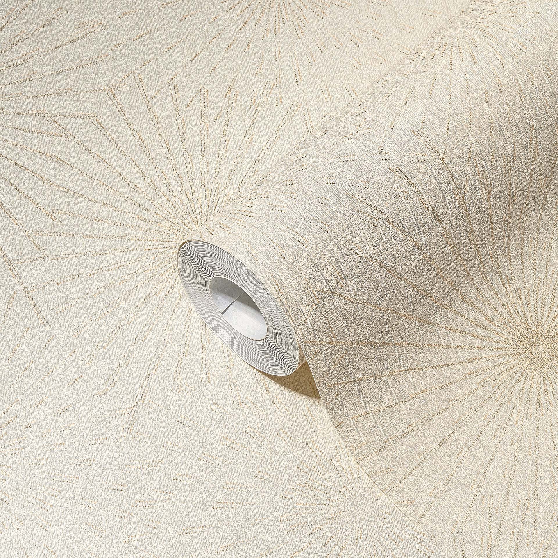 A.S. Création Vliesbehang The BOS - Battle of Style - Patroonbehang Crème, Goud