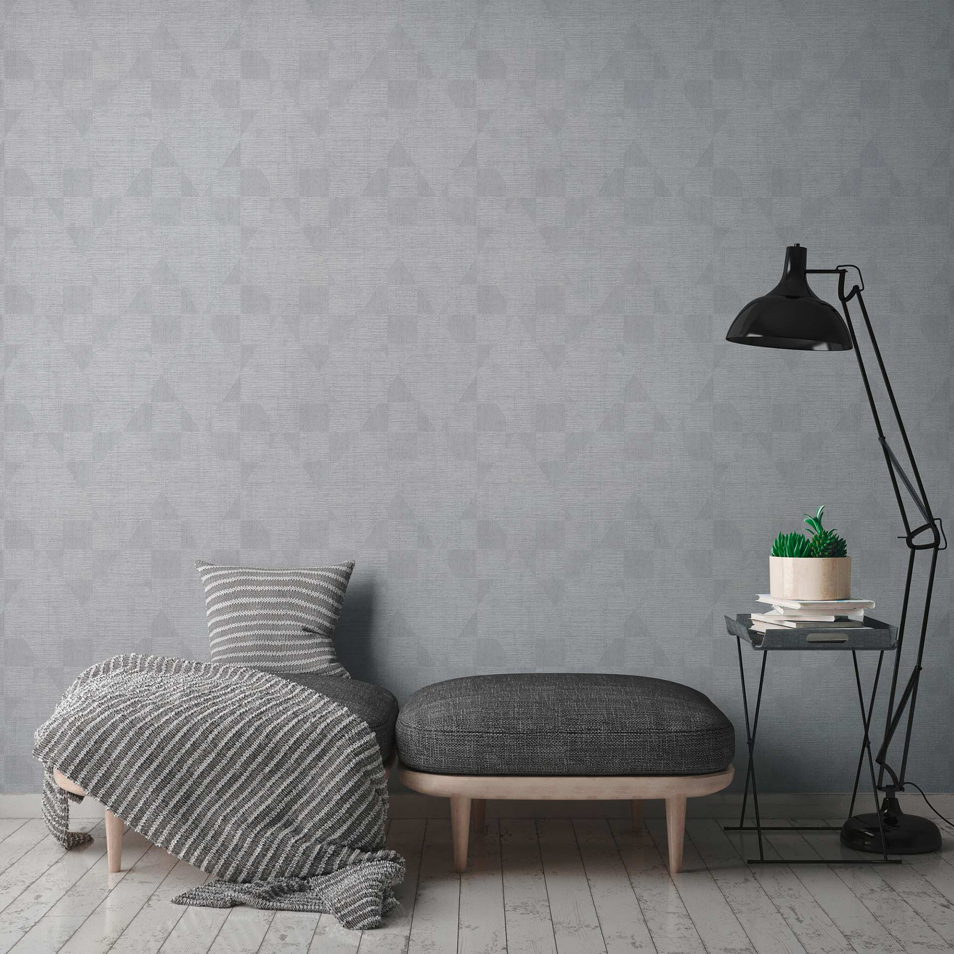 Livingwalls Titanium 3 - Geometrisch Vliesbehang