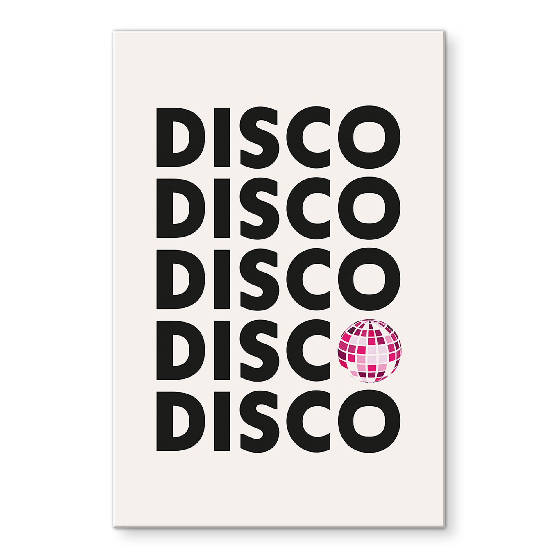 Akrylbillede Retro Disco Vibes Typografi - Kerr-Dineen