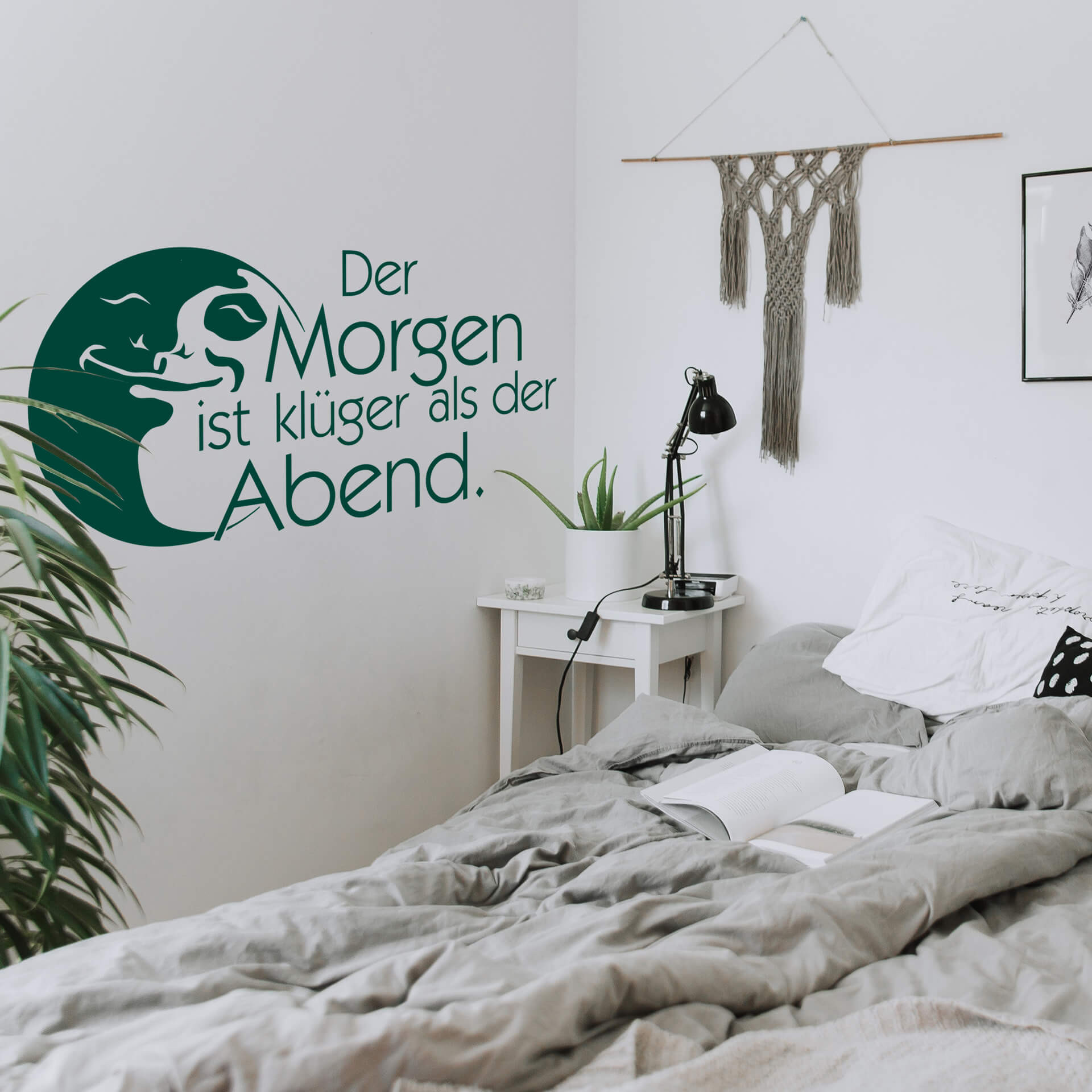 Wandtattoo Der Morgen ist klüger
