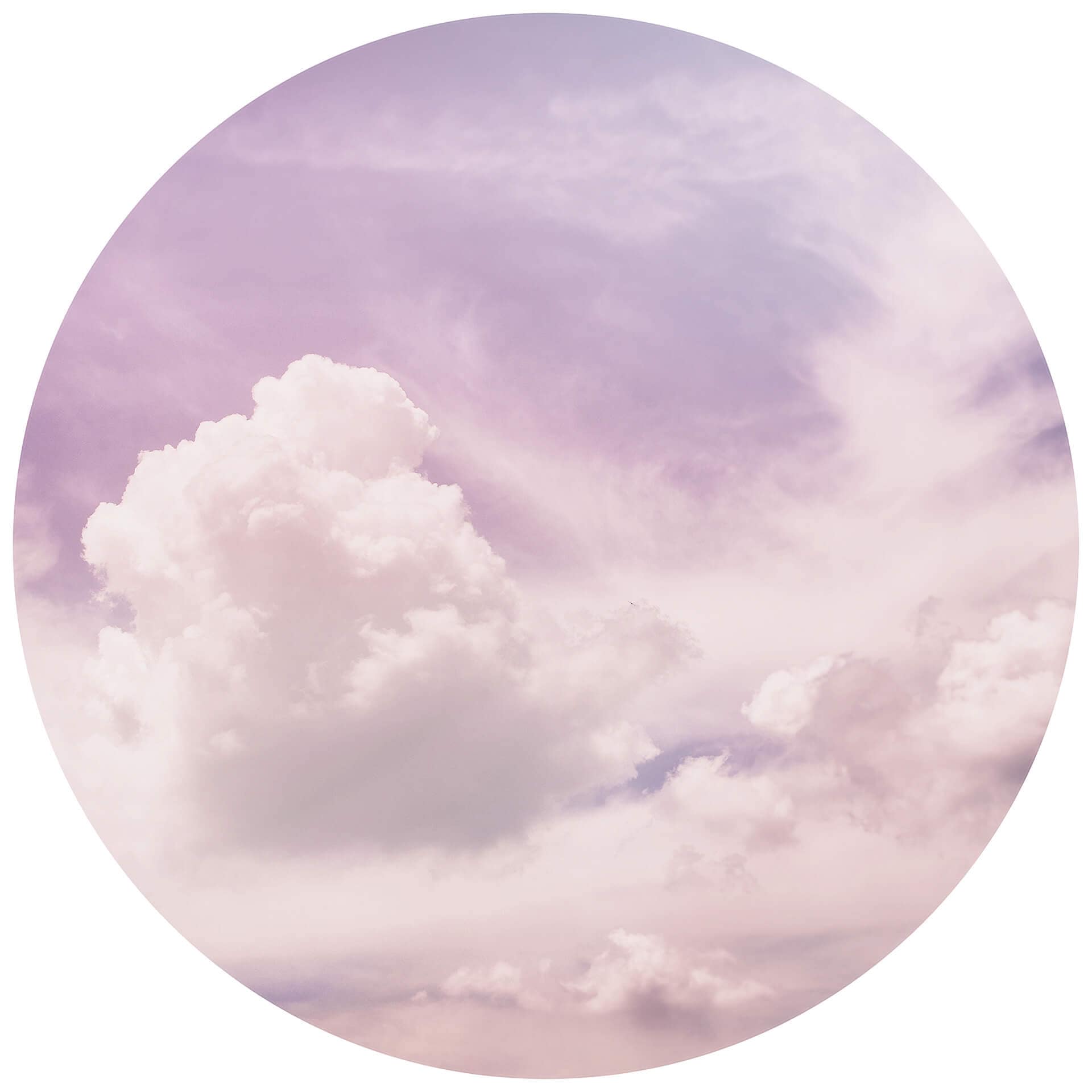 Behangcirkel Clouds - vliesbehang/zelfklevend vliesbehang