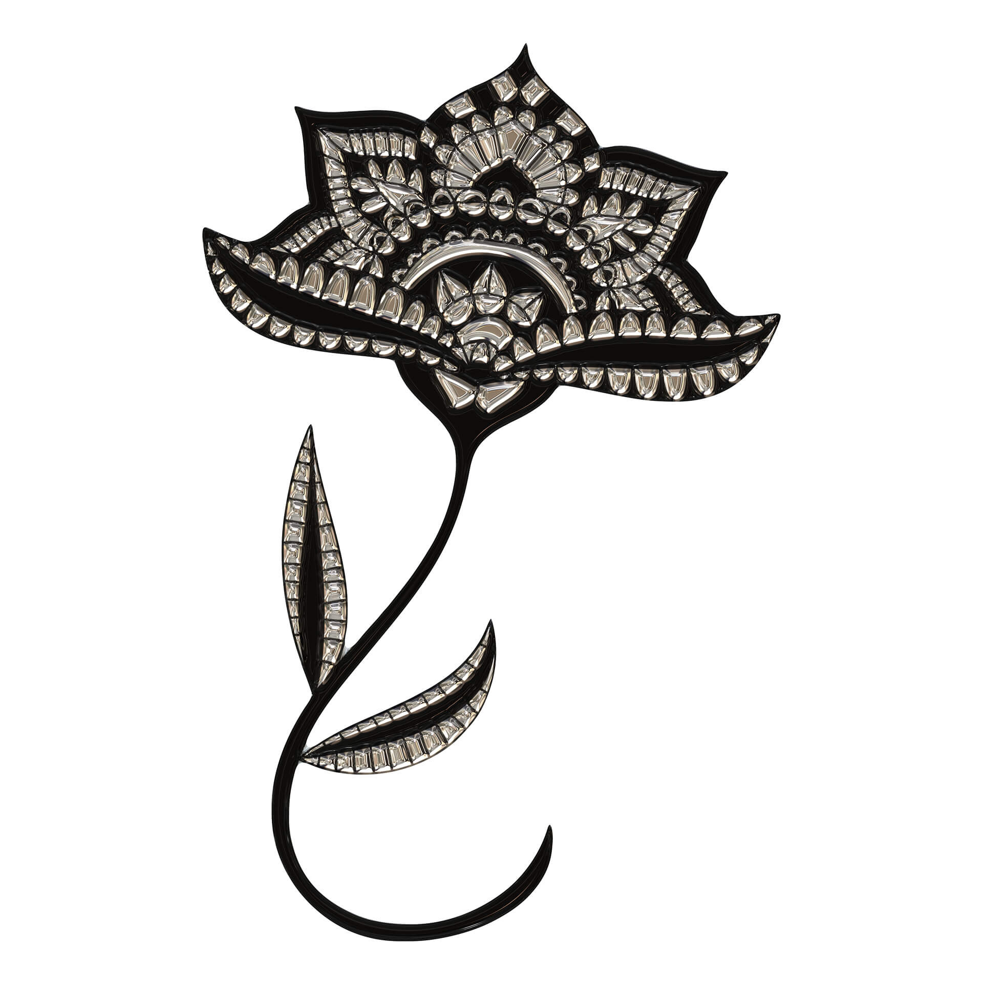 Muursticker Metallic Bloesem