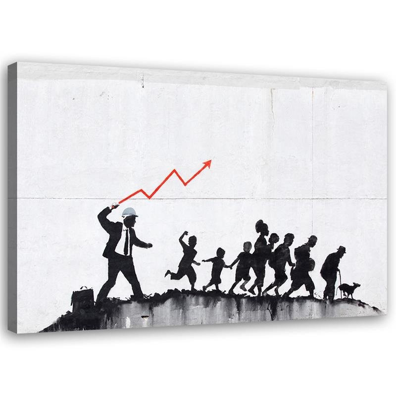 Canvasbillede, Banksy økonomisk politik