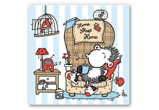 Wandbild sheepworld Home Sheep Home Music