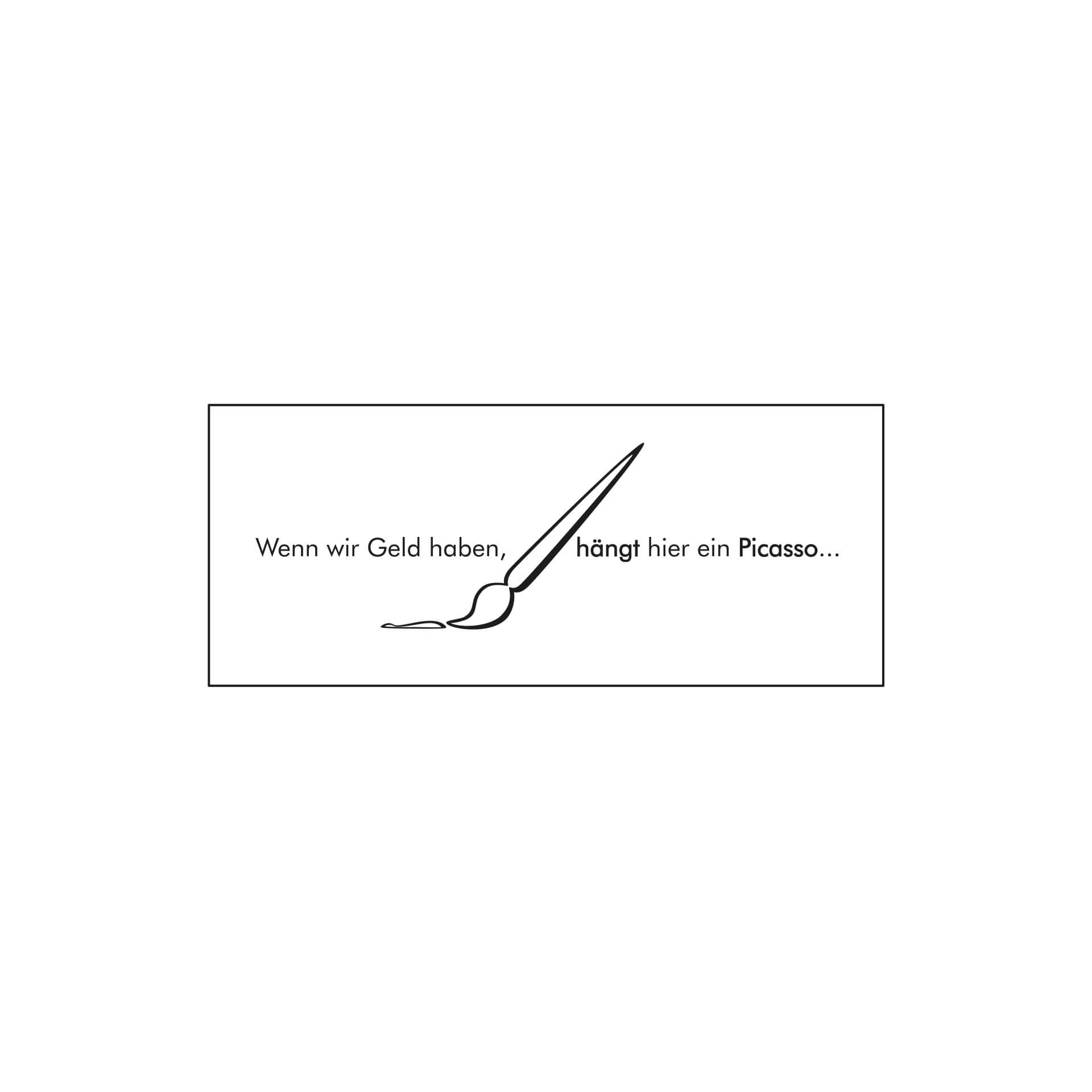 Wandtattoo Wenn wir Geld haben...