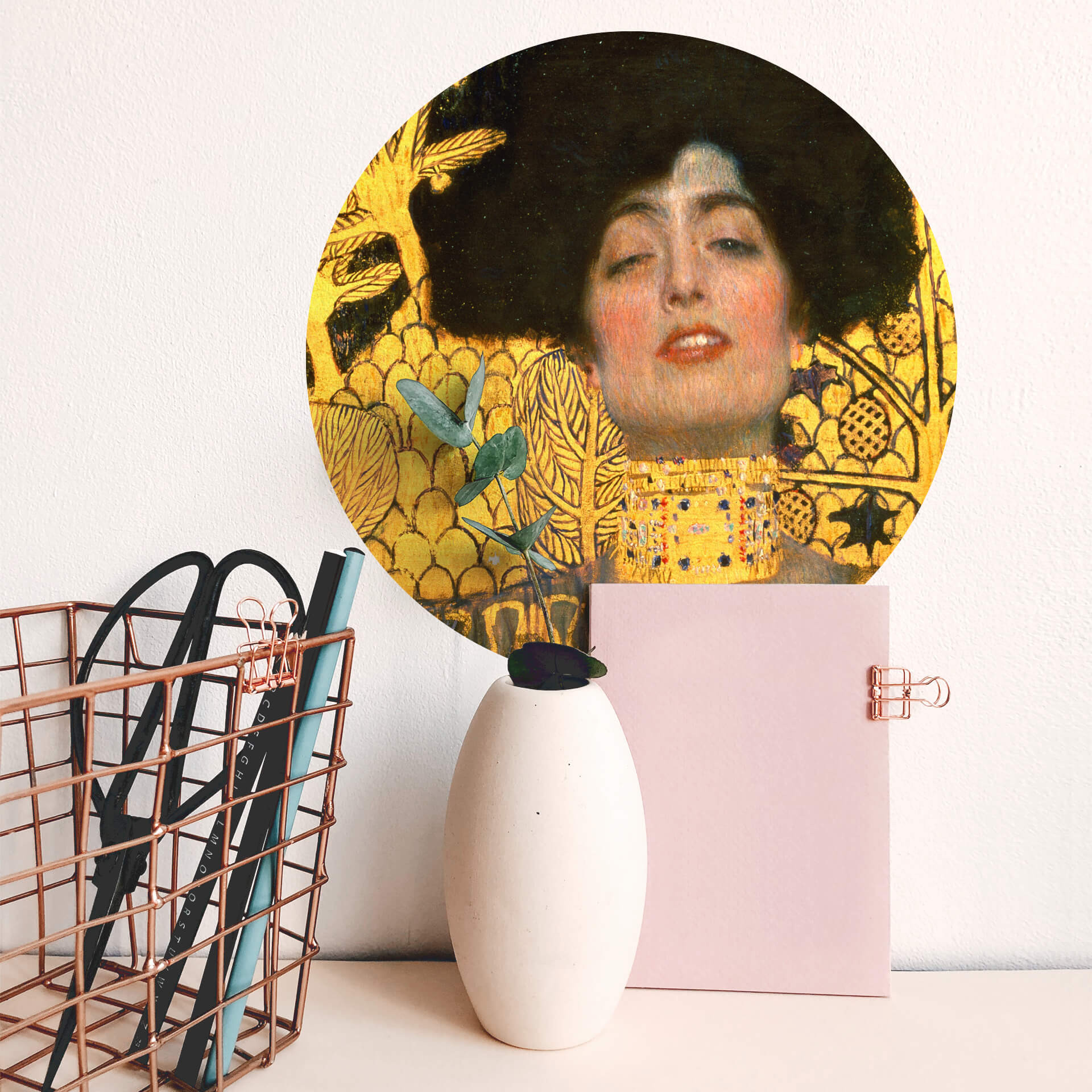 Sticker mural Klimt - Judith avec la tête d'Holopherne