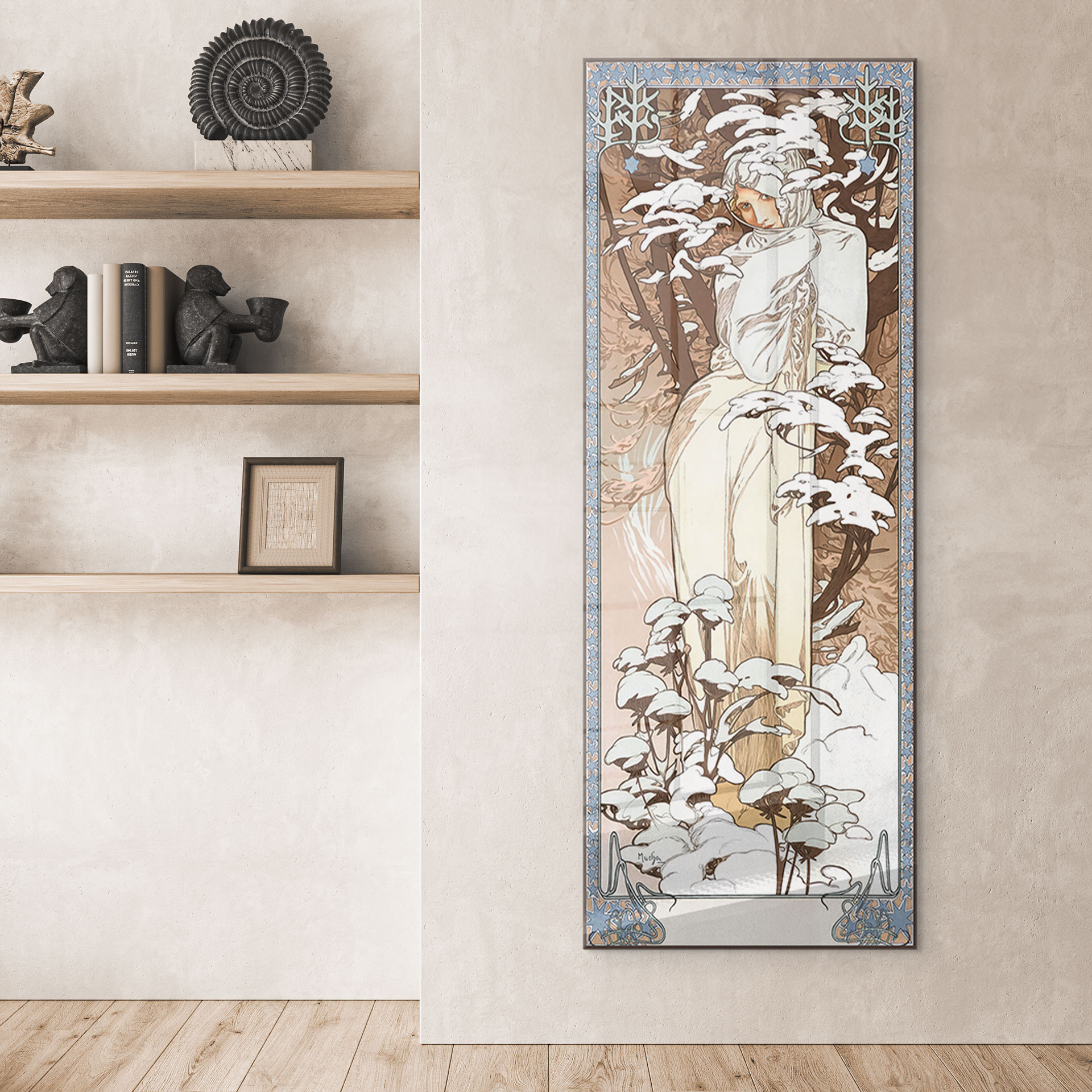 Akrylbillede - Mucha - Sæsoner: Vinter 1900