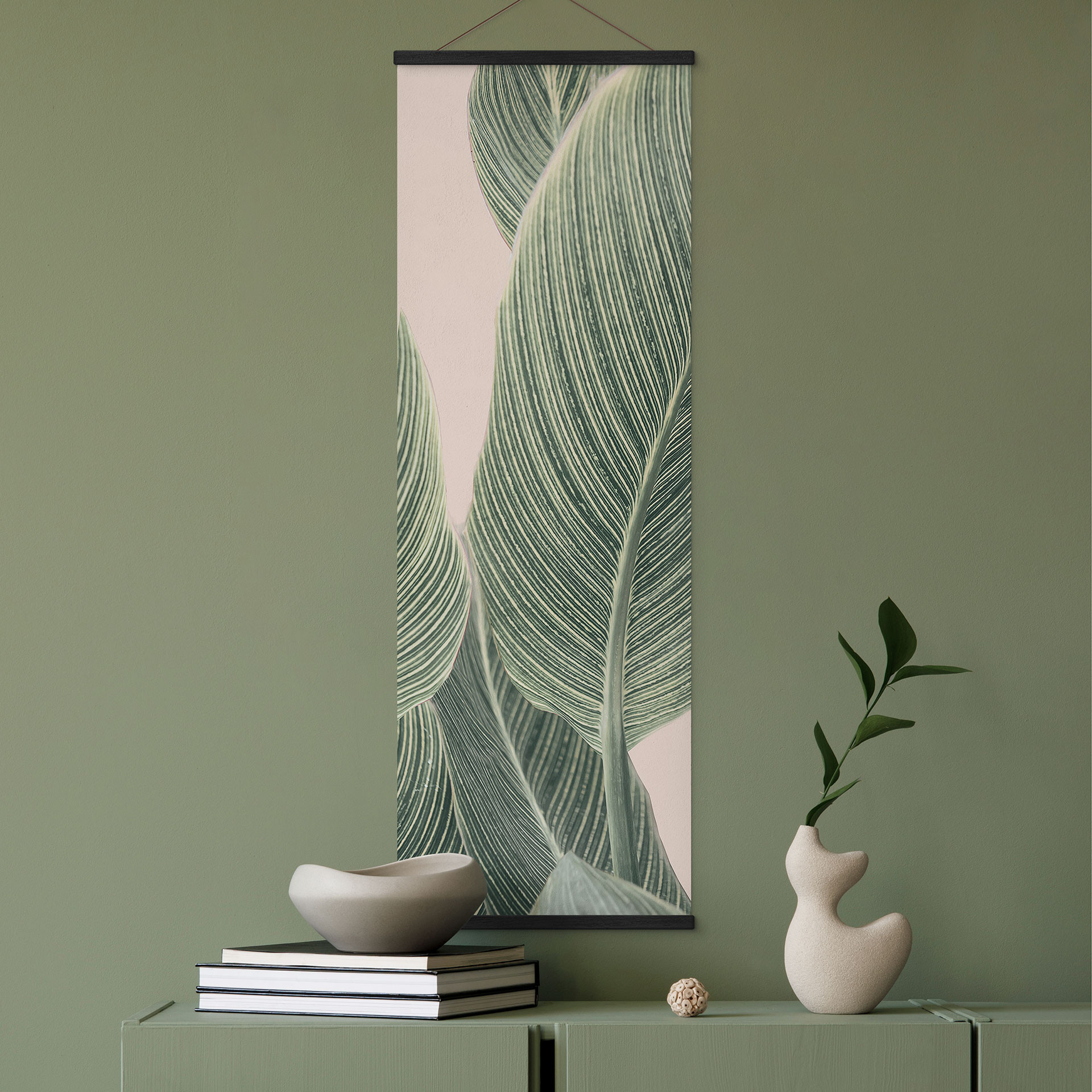 Calathea roślina obraz tkaniny - Sisi & Seb - Panorama