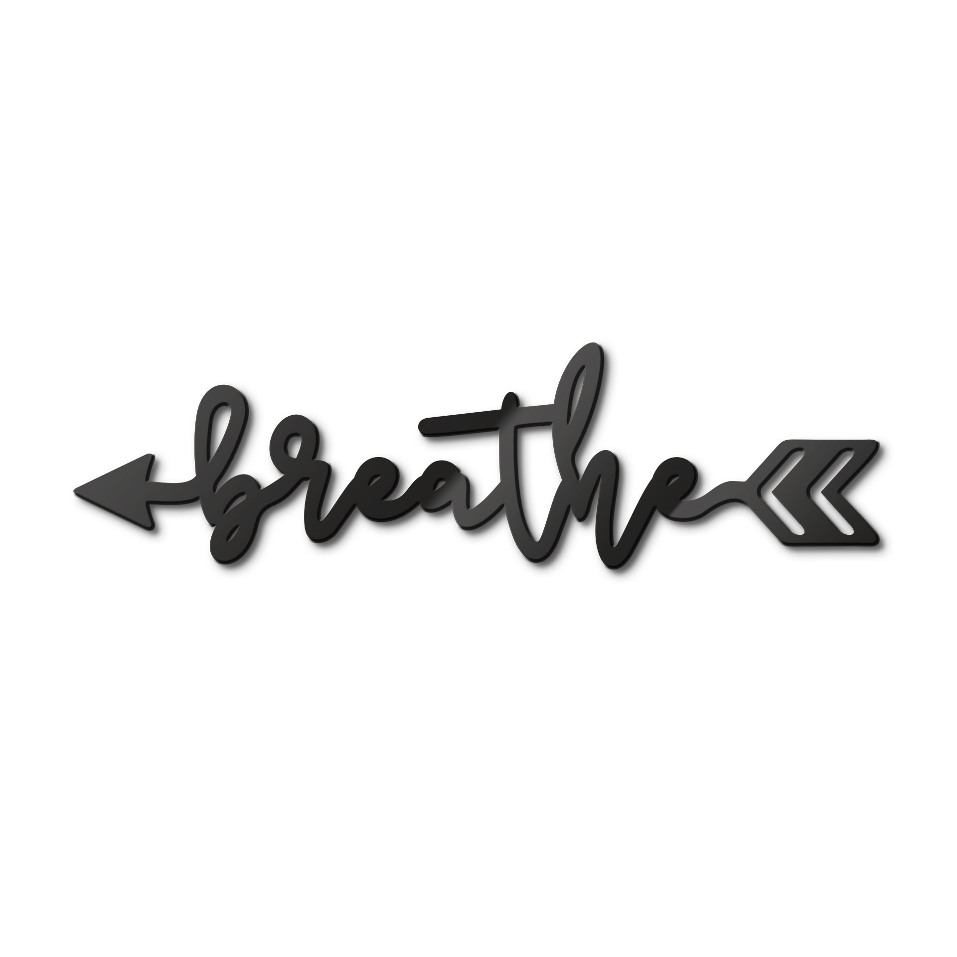 Litery akrylowe - strzałka Breathe