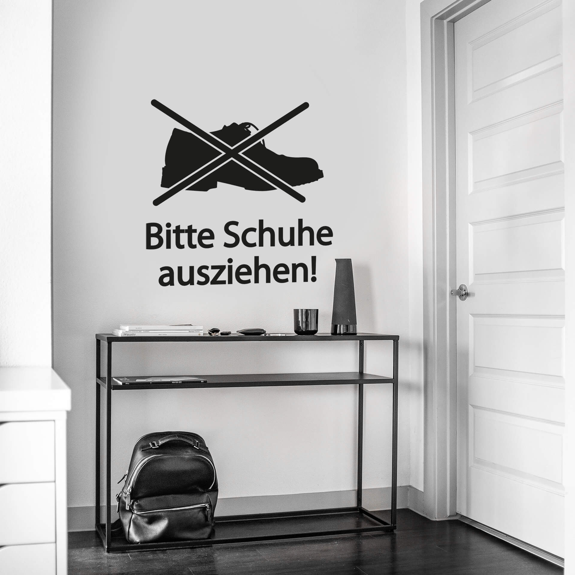 Wandtattoo Bitte Schuhe ausziehen 1