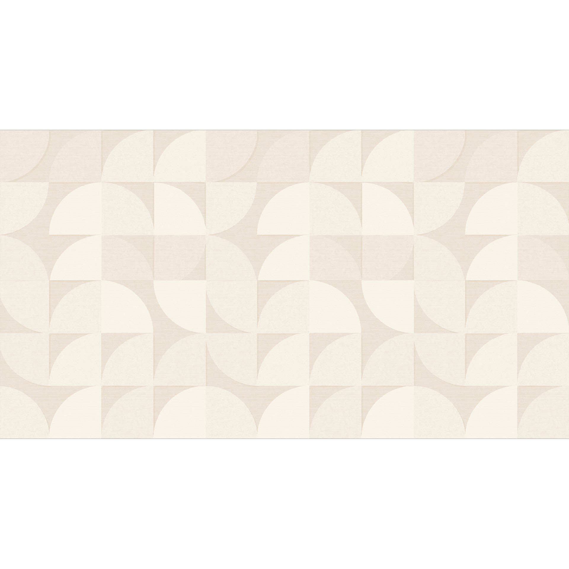 Retro stijl halfcirkelvormig behang | Geometrisch behang - Bloomery Decor