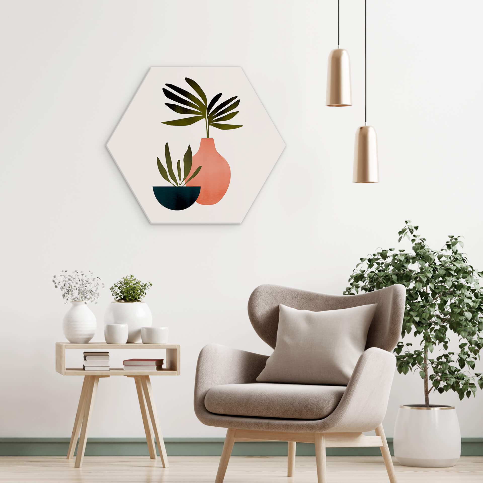 Hexagone - alu-Dibond Kubistika - Scandinavian Still Life
