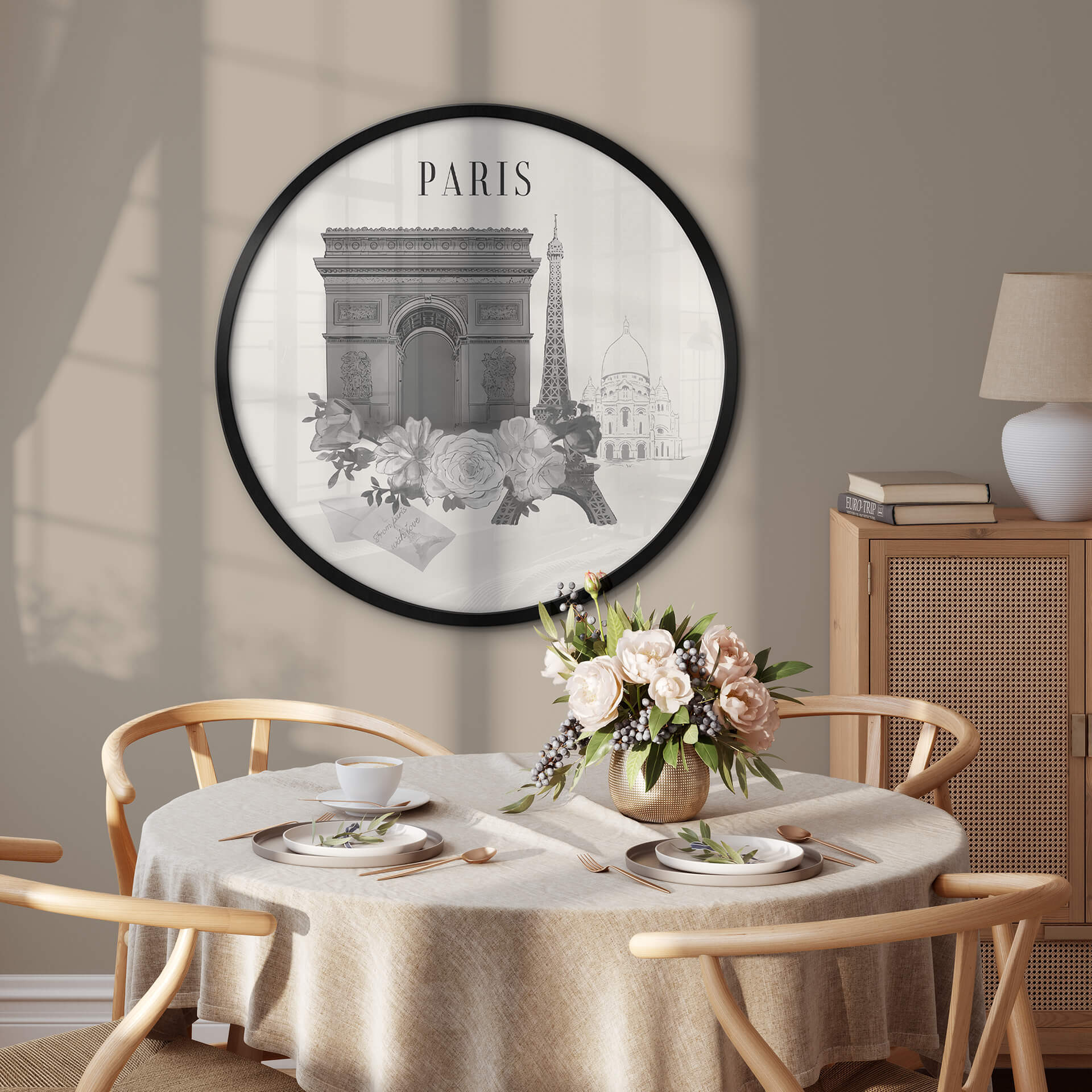 Poster rond Love your City Paris