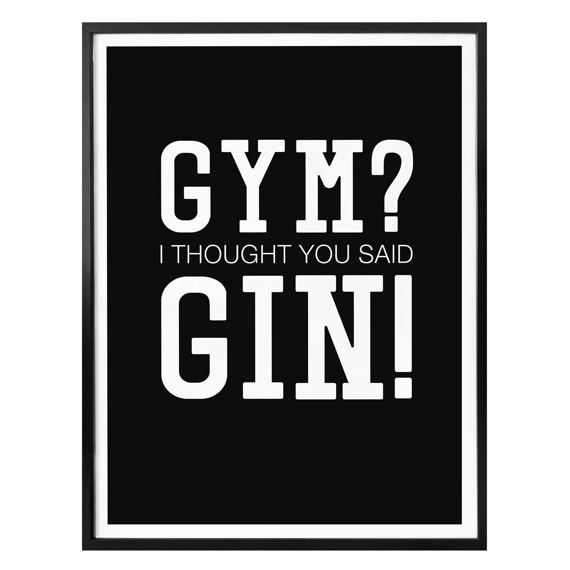 Plakat - myślałem, że powiedziałeś Gin
