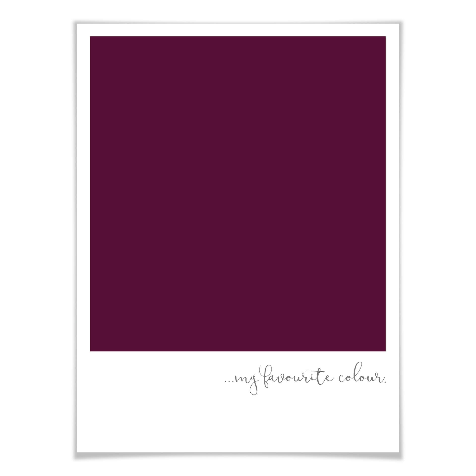 Poster My favourite colour - purple