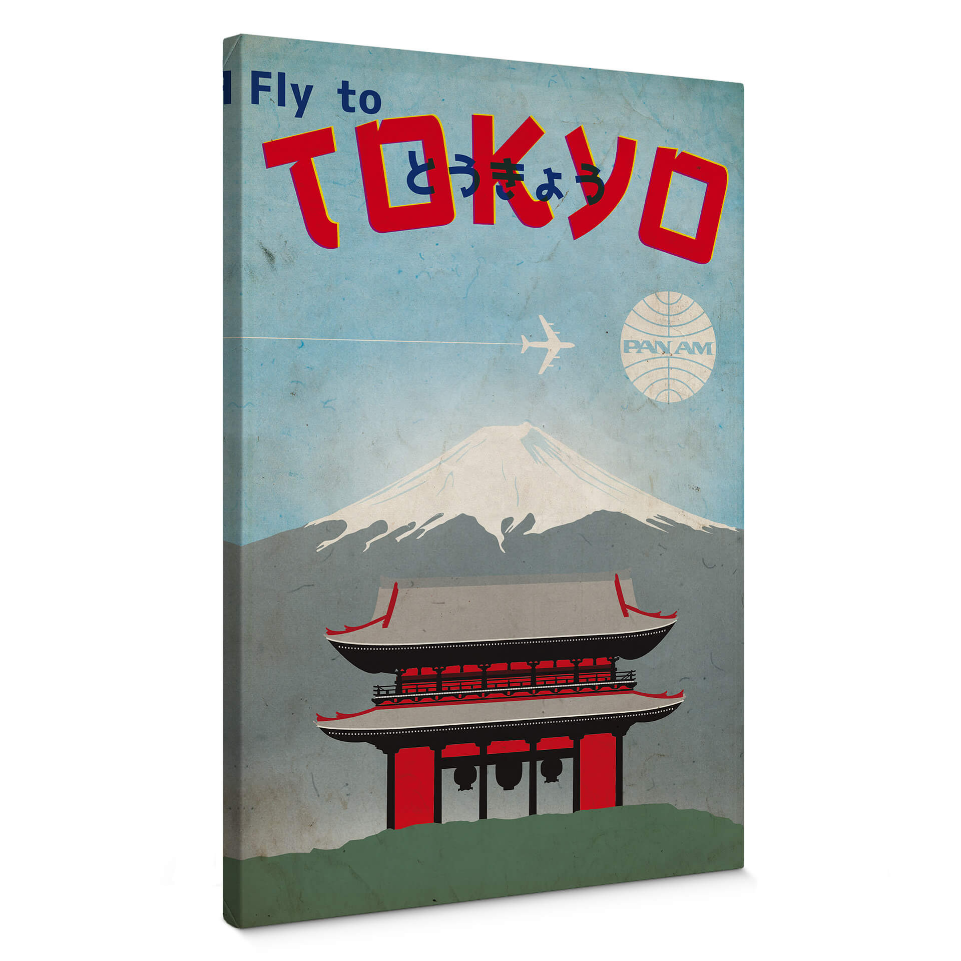 Tableau sur toile PAN AM - Voyage à Tokyo
