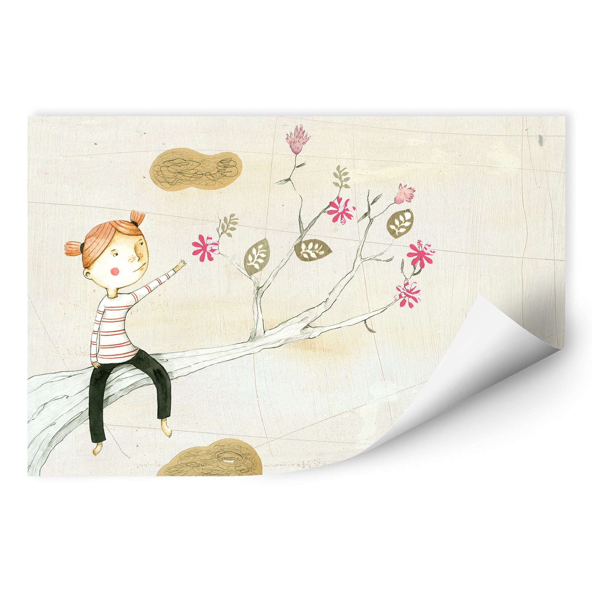 Wallprint Loske - Blumenbaum