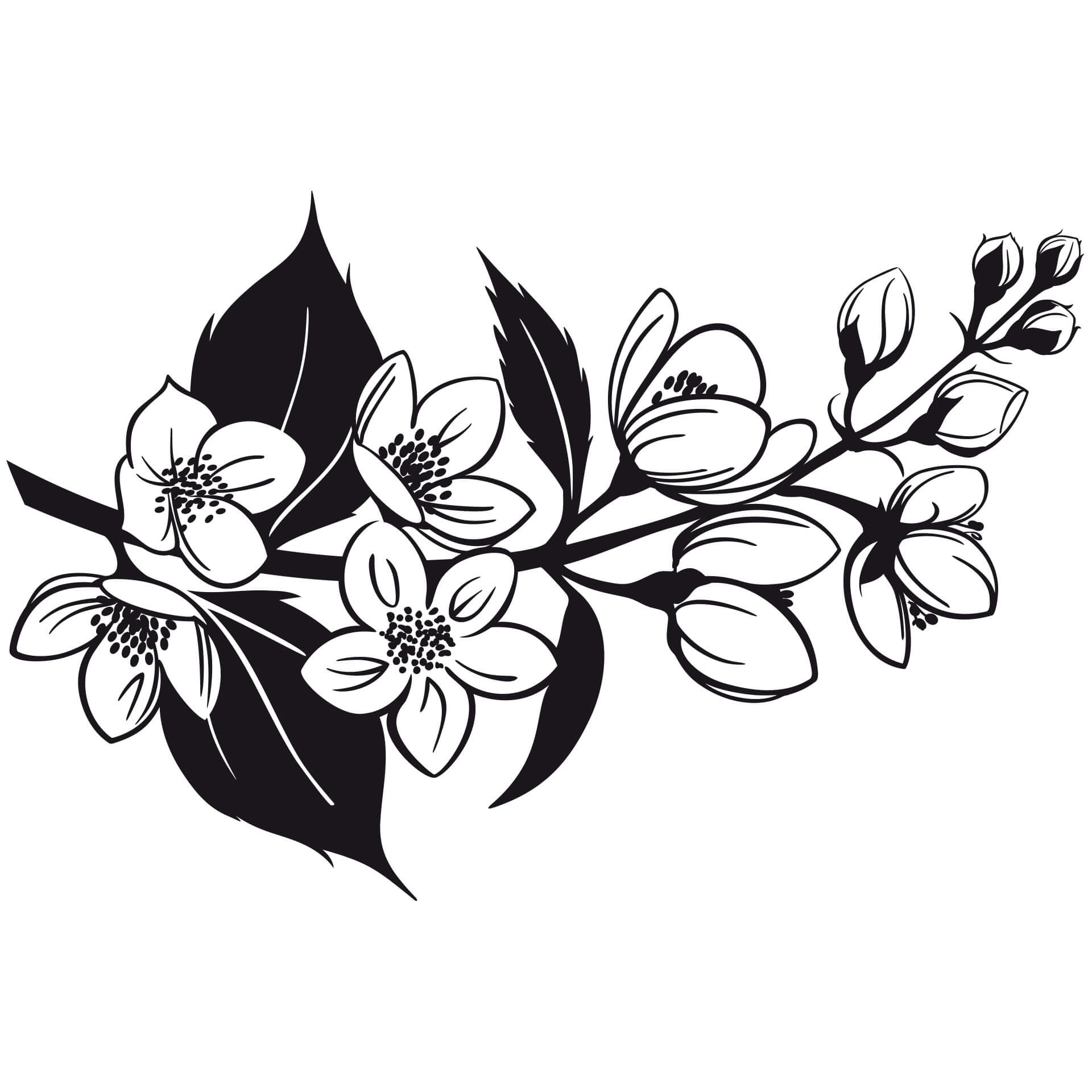 Wallsticker Kirsebær Blomst 2