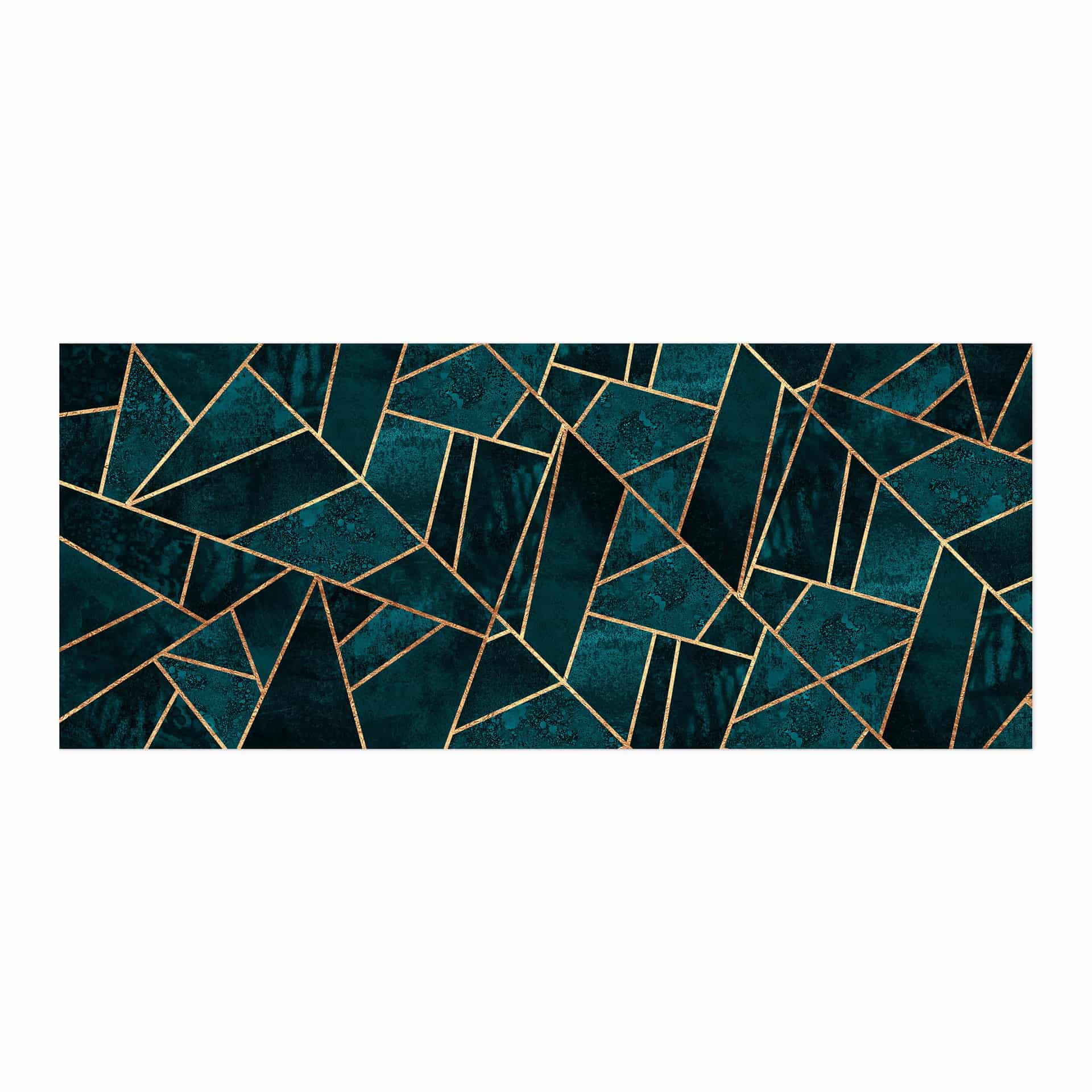 Revêtement pour cuisine autocollant Fredriksson - Pierre précieuse bleu-vert