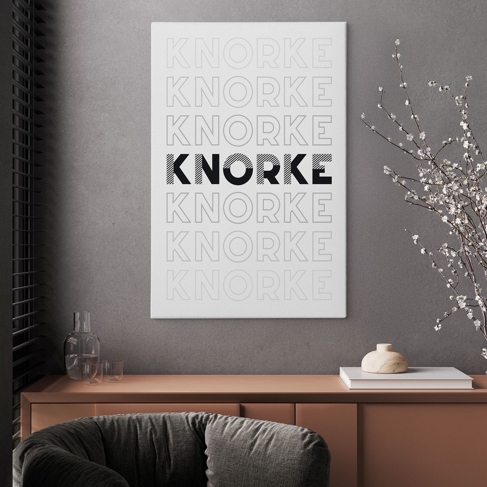 Leinwandbild Knorke