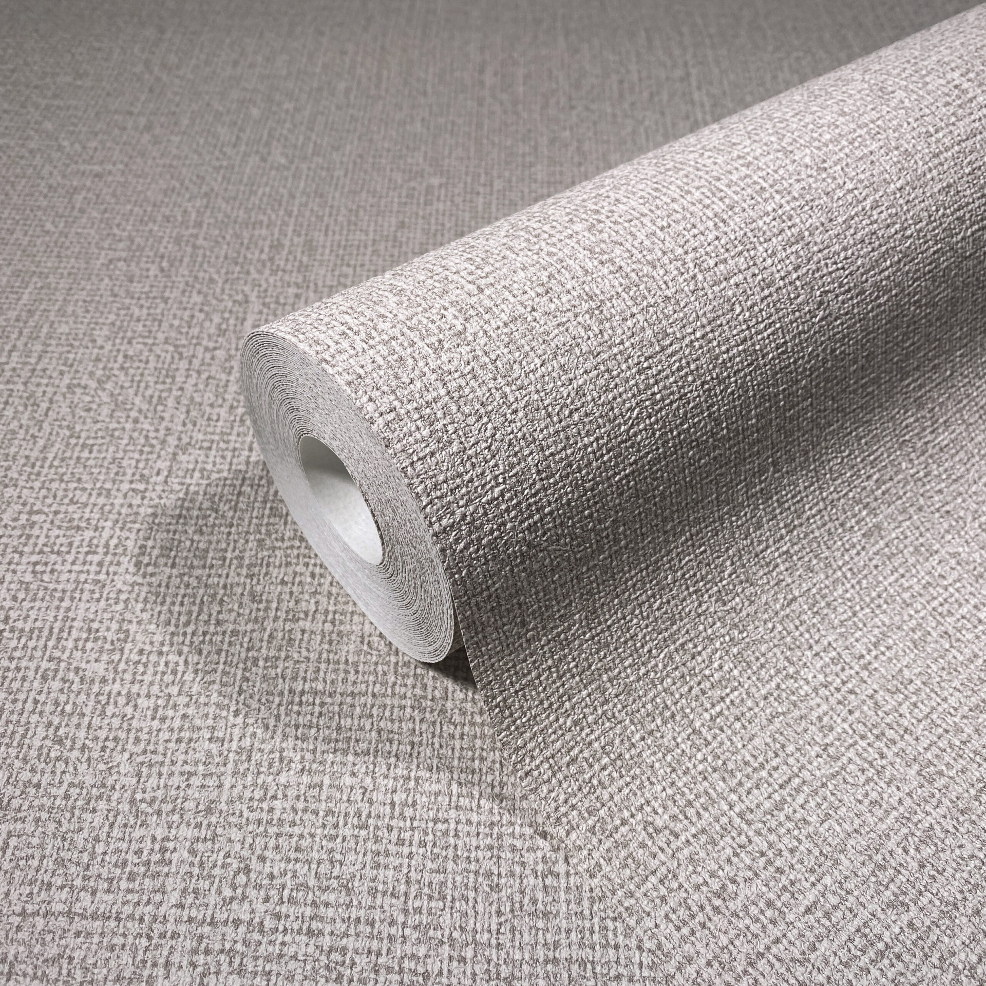 Vliesbehang textiel effen bruin structuur