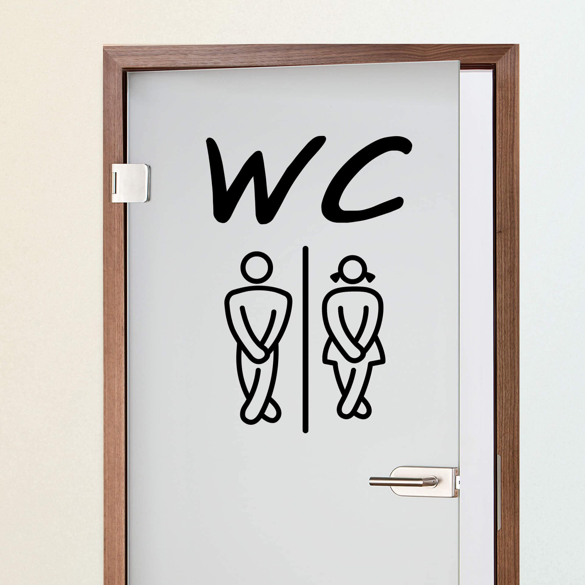 WC 1 Wallsticker