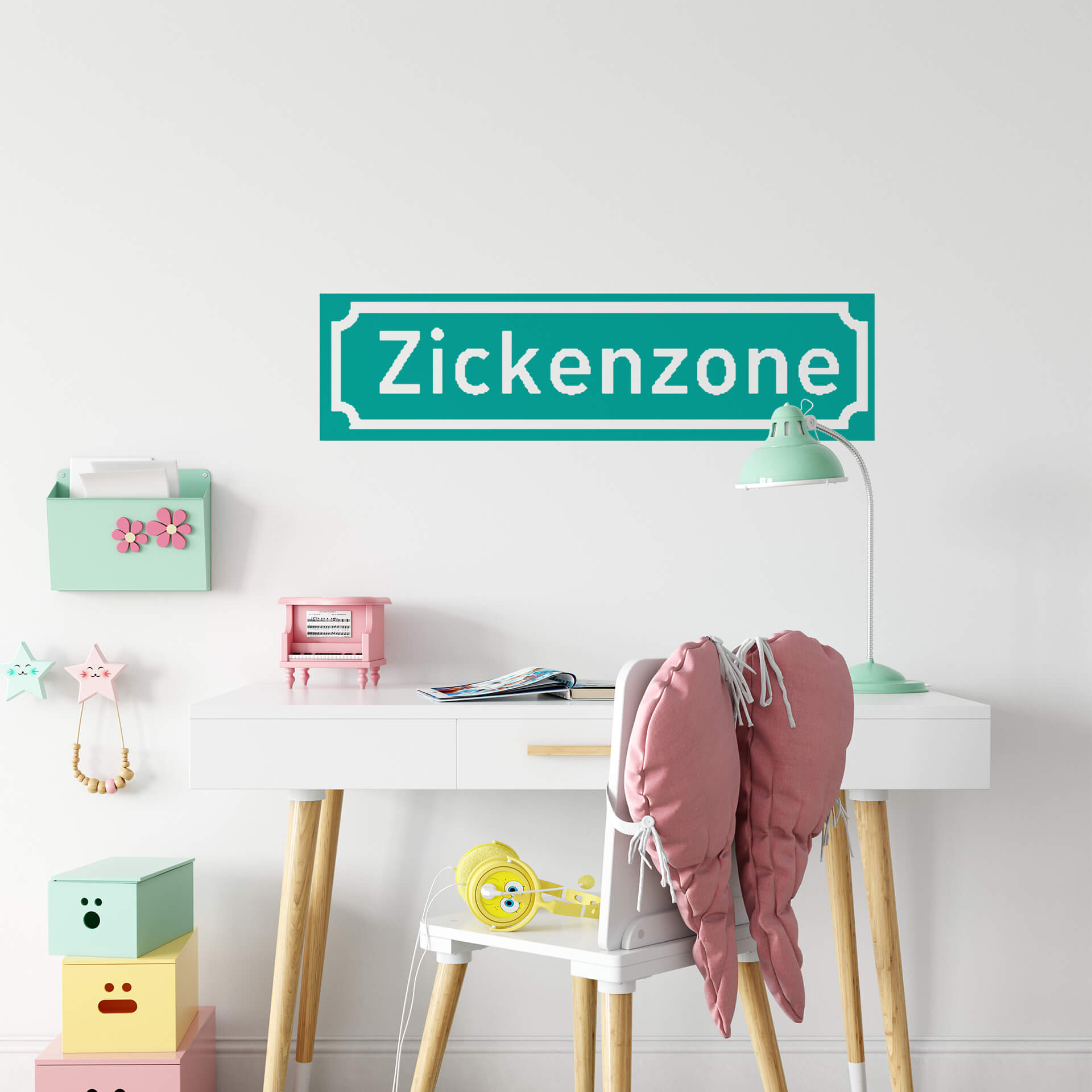 Wandtattoo Zickenzone
