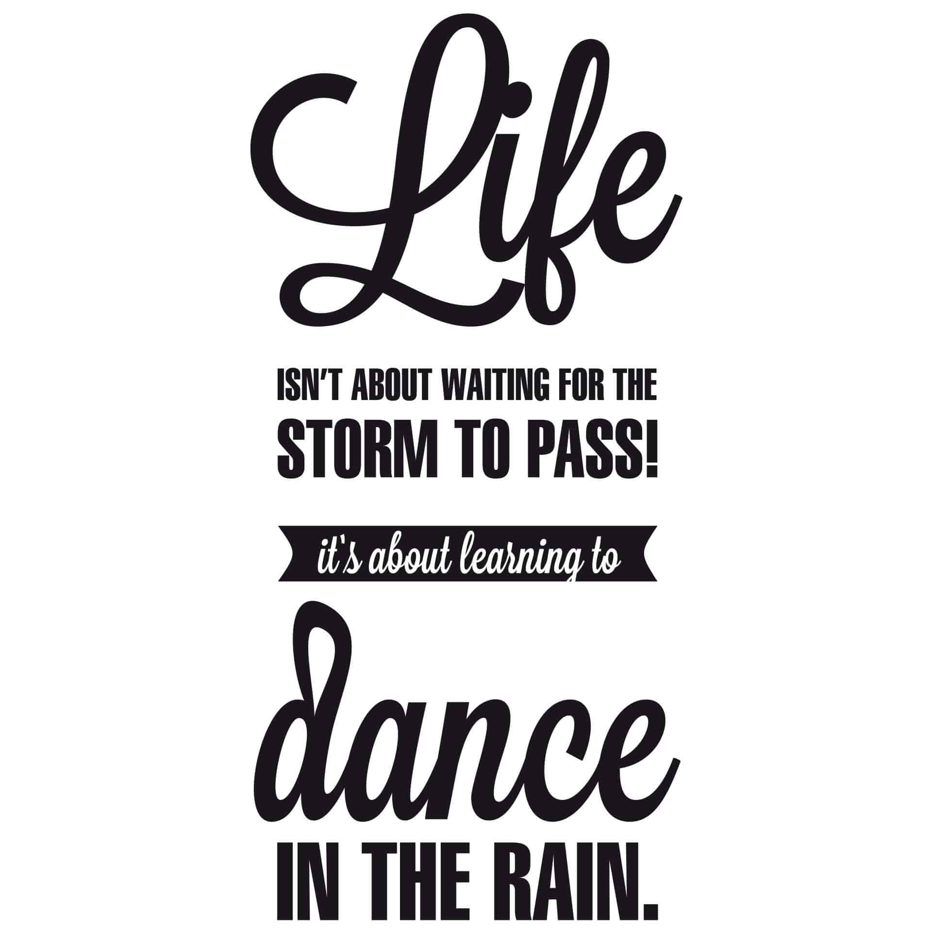 Life isn't about....wallsticker